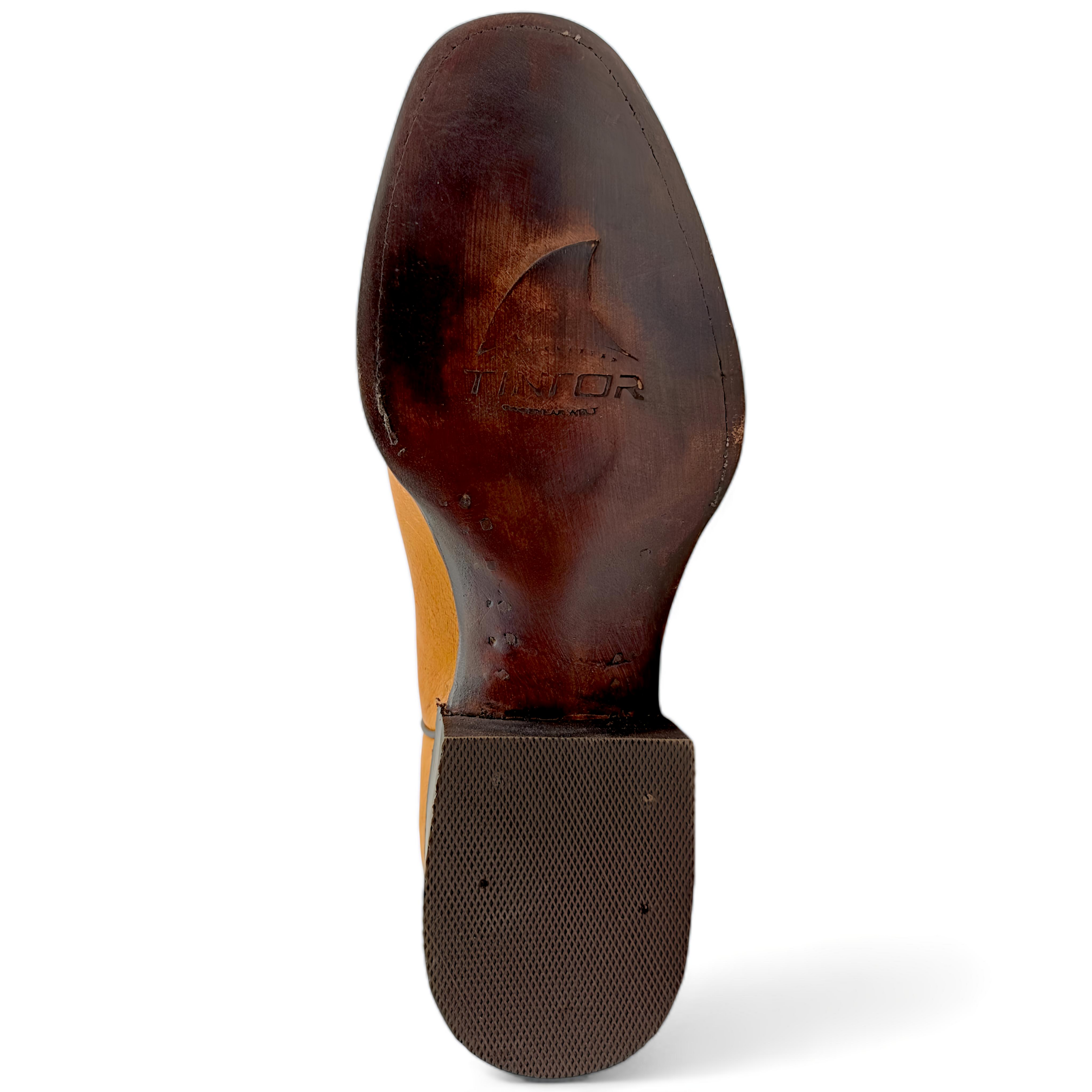 BOTA VAQUERA EN PIEL GENUINA DE AVESTRUZ PARA CABALLERO (M21)