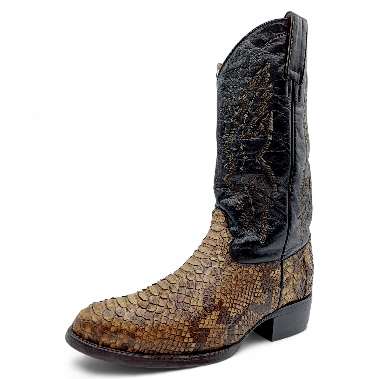 BOTA VAQUERA EN PIEL GENUINA DE PYTHON PARA CABALLERO (MSN)