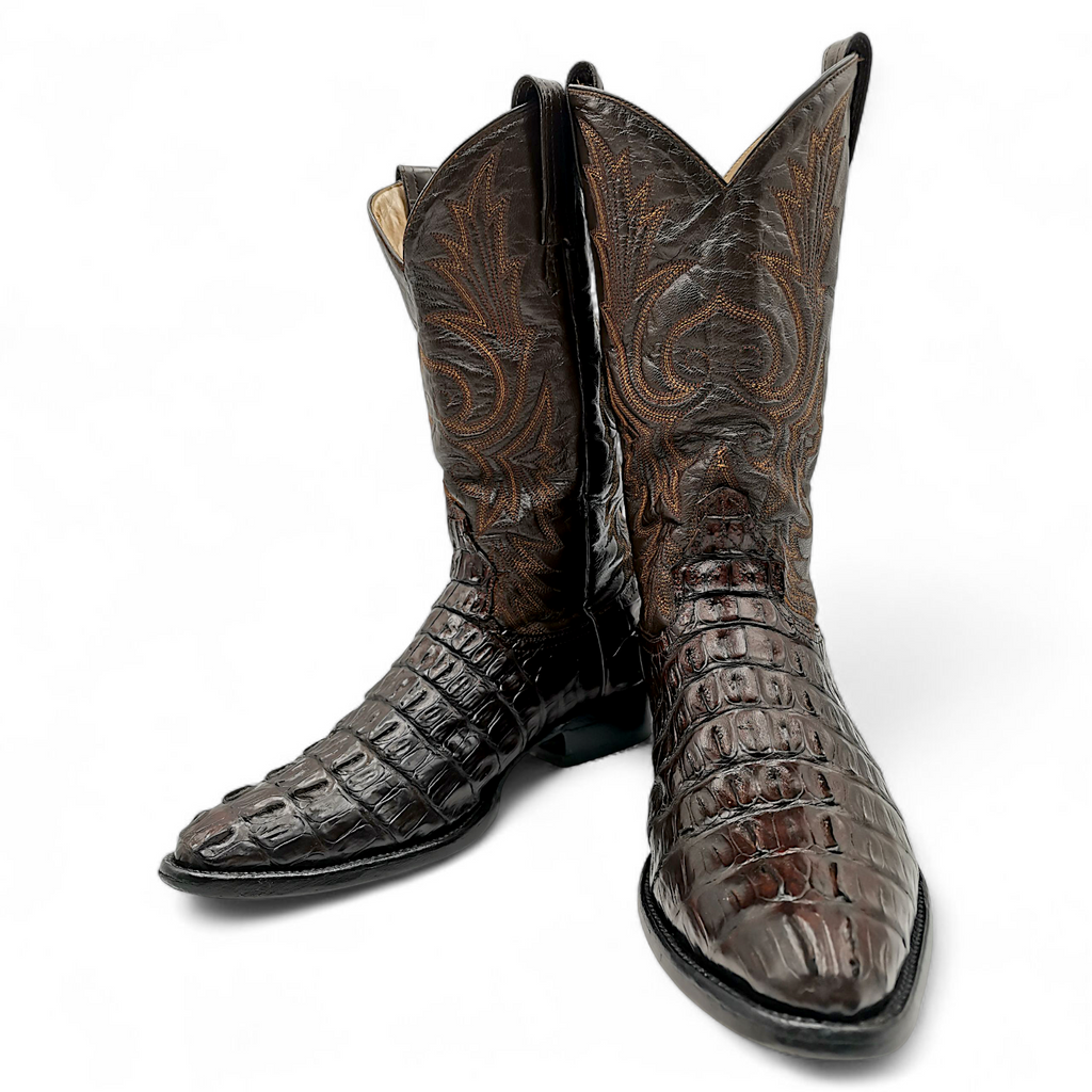 BOTA VAQUERA EN PIEL GENUINA DE COCODRILO PARA CABALLERO (MSN)