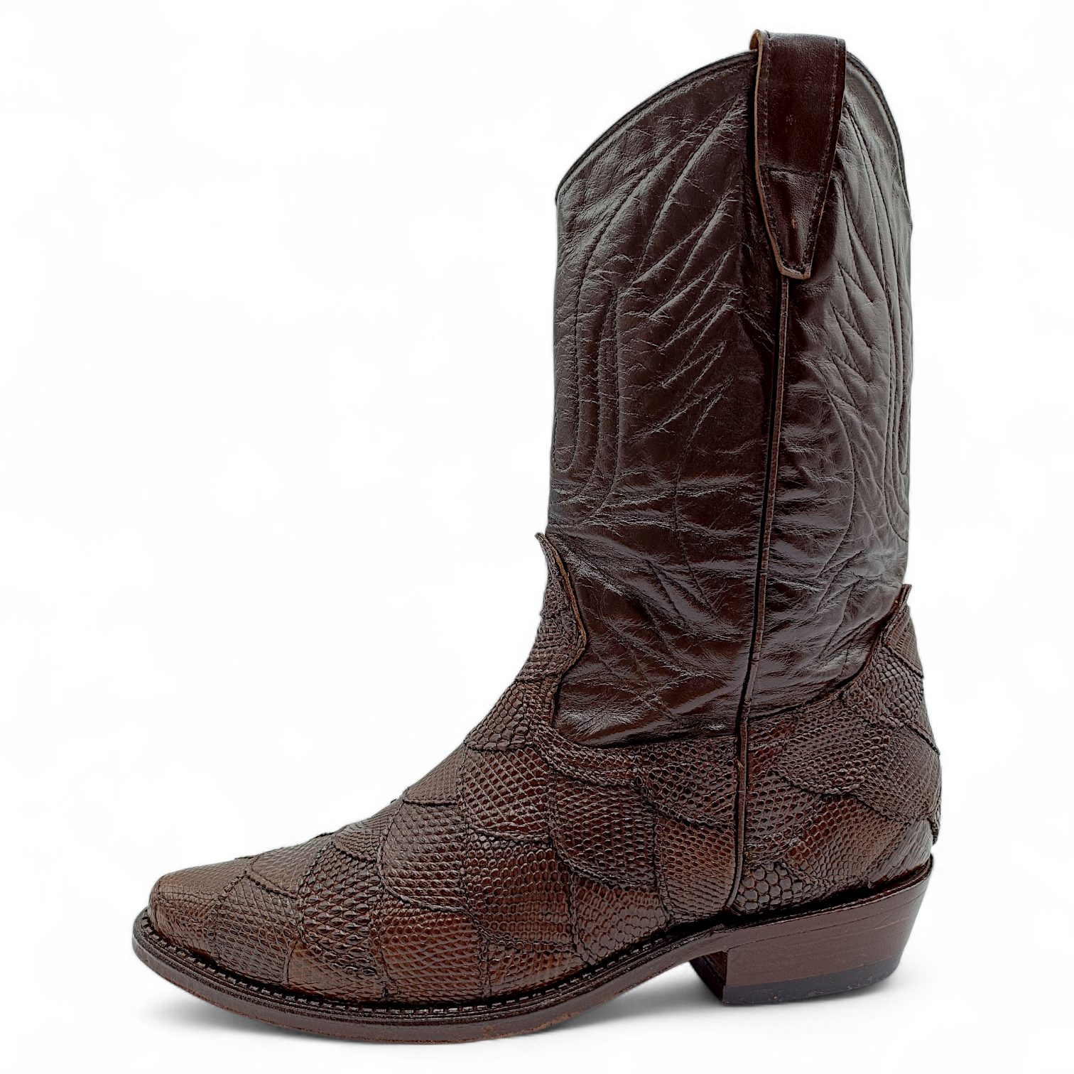 BOTA VAQUERA EN PIEL GENUINA DE LIZARD PARA CABALLERO (MSN)
