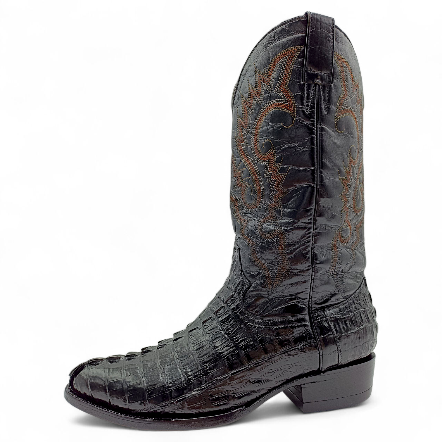 BOTA VAQUERA EN PIEL GENUINA DE COCODRILO PARA CABALLERO (MSN)