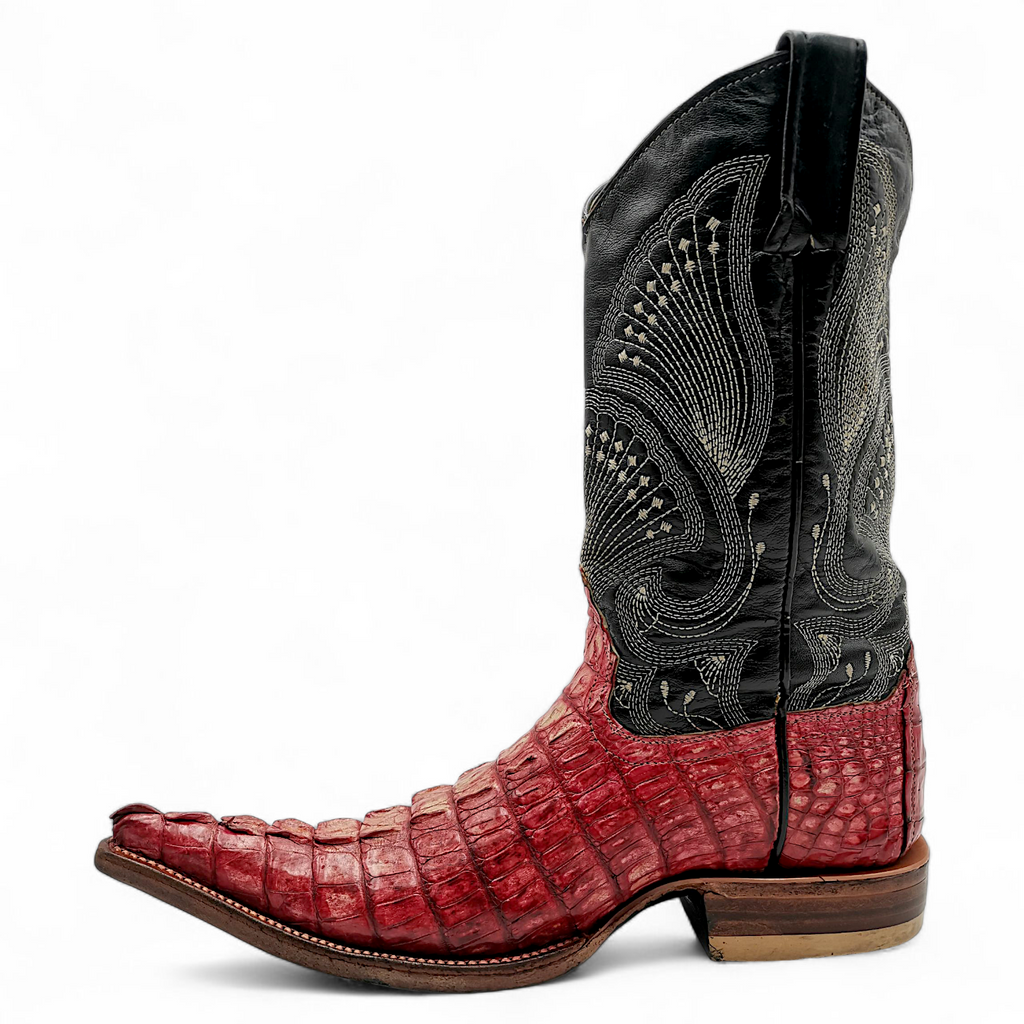 BOTA VAQUERA EN PIEL GENUINA DE COCODRILO PARA CABALLERO (MSN)