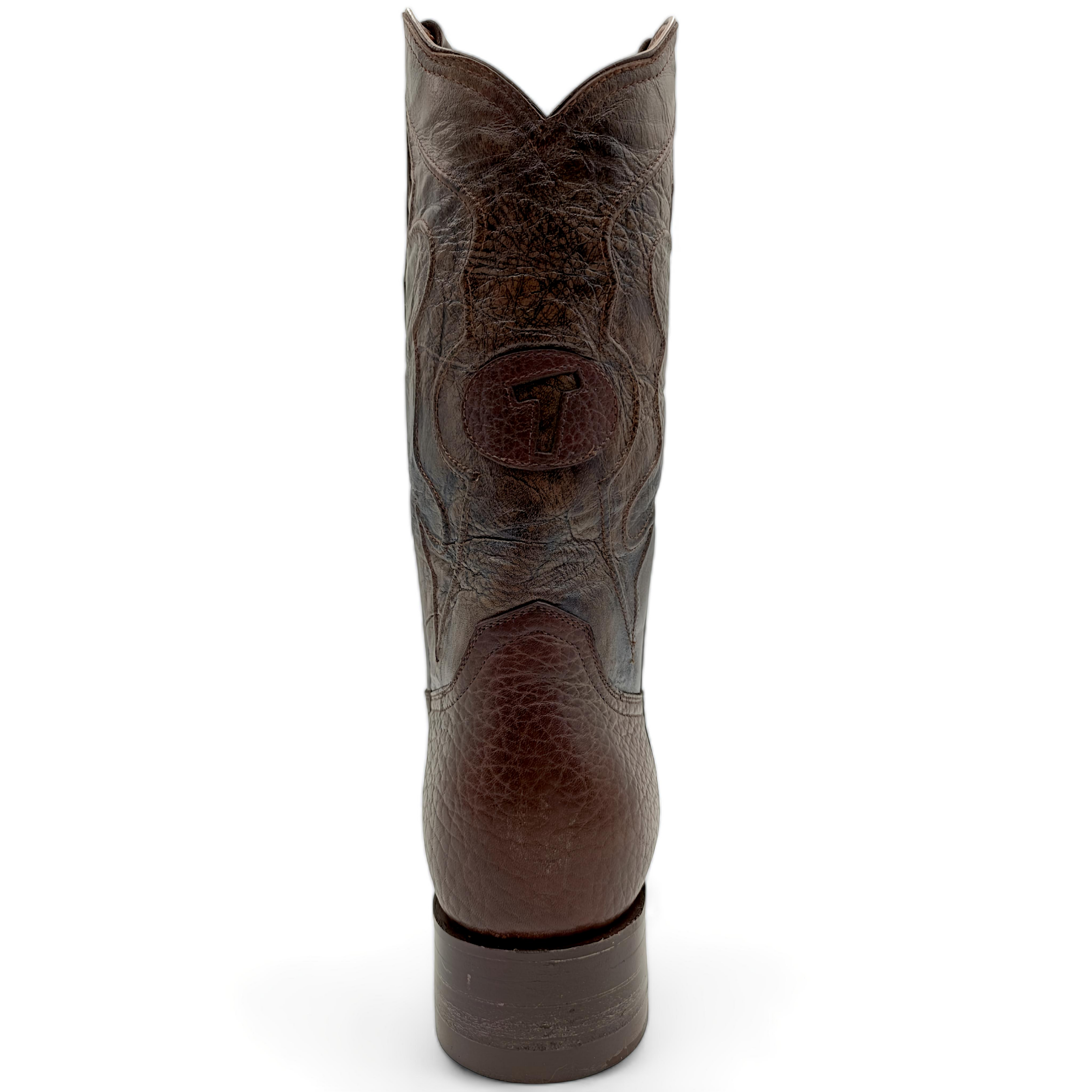 BOTA VAQUERA EN PIEL GENUINA DE CUELLO DE TORO PARA CABALLERO (M22)