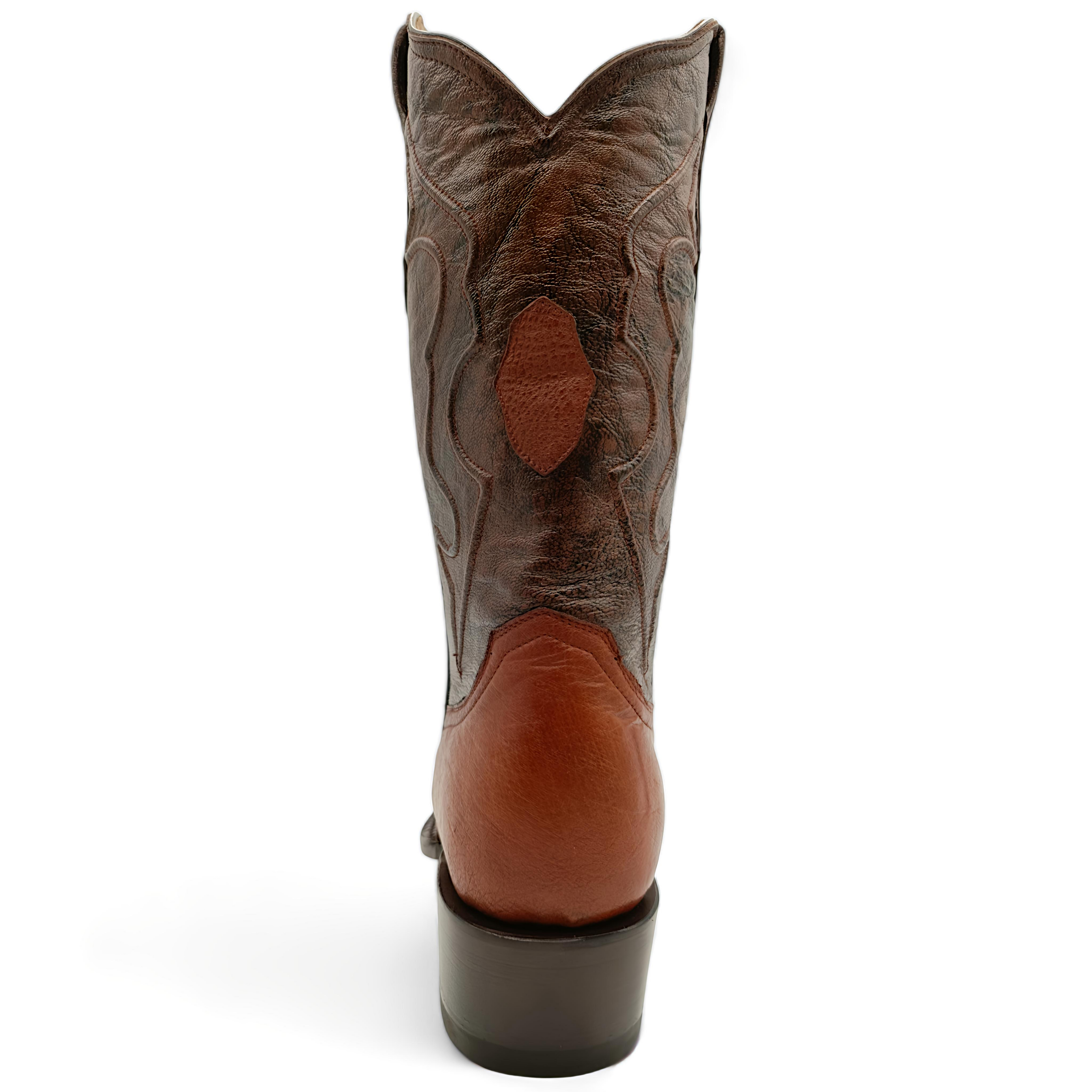 BOTA VAQUERA EN PIEL GENUINA DE AVESTRUZ PARA CABALLERO (M4)