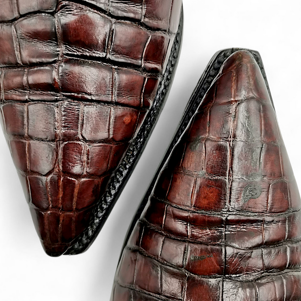 BOTA VAQUERA EN PIEL GENUINA DE COCODRILO PARA CABALLERO (MSN)