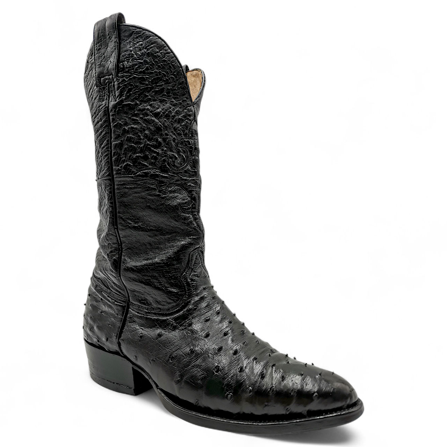 BOTA VAQUERA EN PIEL GENUINA DE AVESTRUZ PARA CABALLERO (MSN)