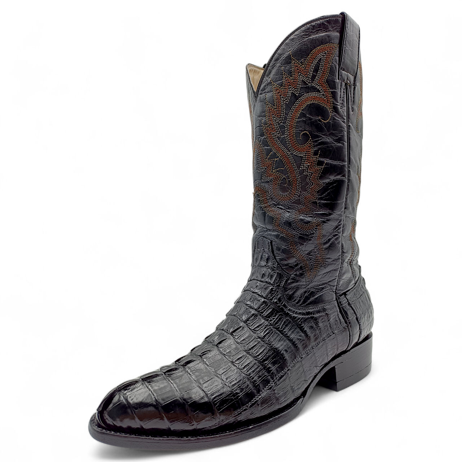 BOTA VAQUERA EN PIEL GENUINA DE COCODRILO PARA CABALLERO (MSN)