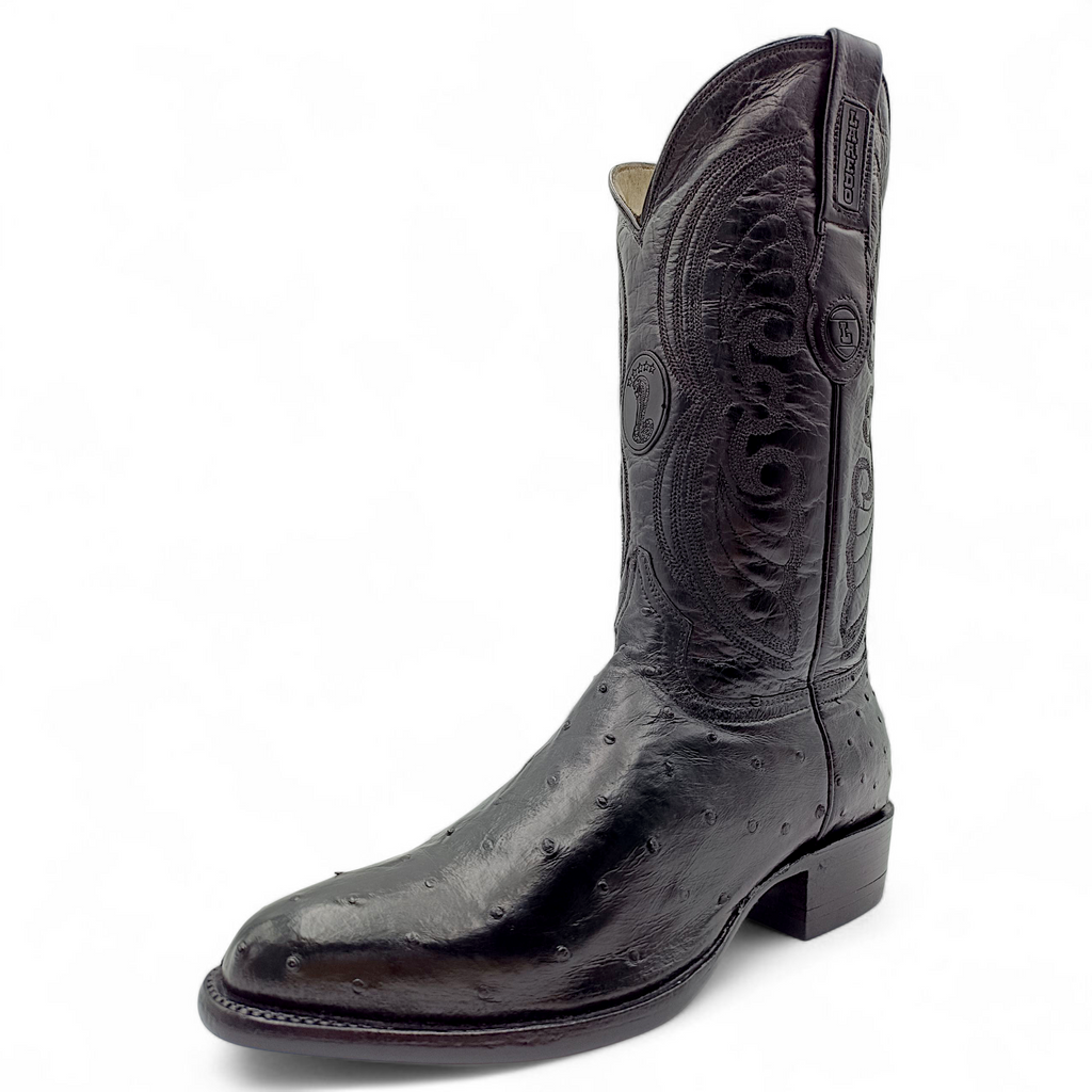 BOTA VAQUERA EN PIEL GENUINA DE AVESTRUZ PARA CABALLERO (MSN)