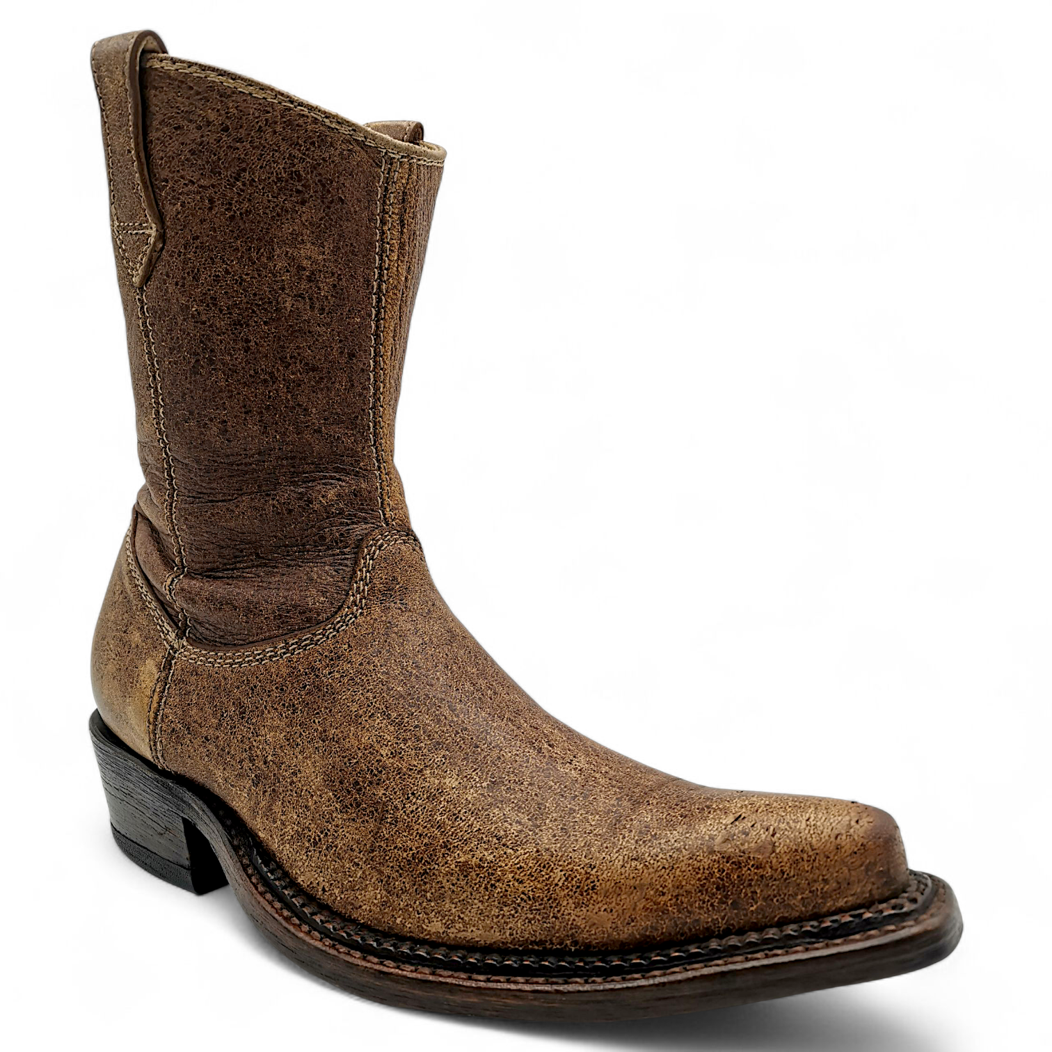 BOTA VAQUERA EN PIEL GENUINA DE VENADO PARA CABALLERO (MSN)