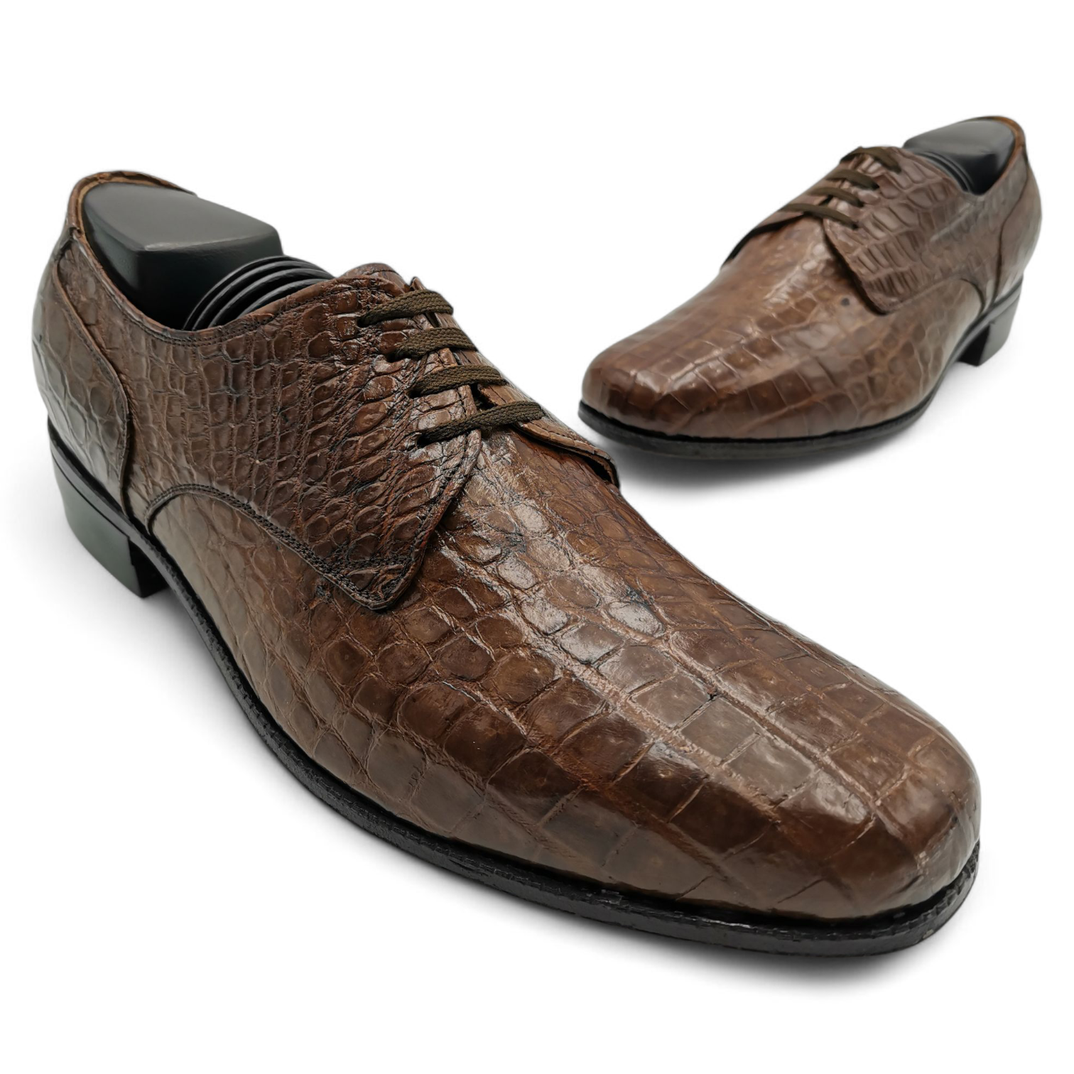 ZAPATO EN PIEL GENUINA DE COCODRILO PARA CABALLERO (MSN)