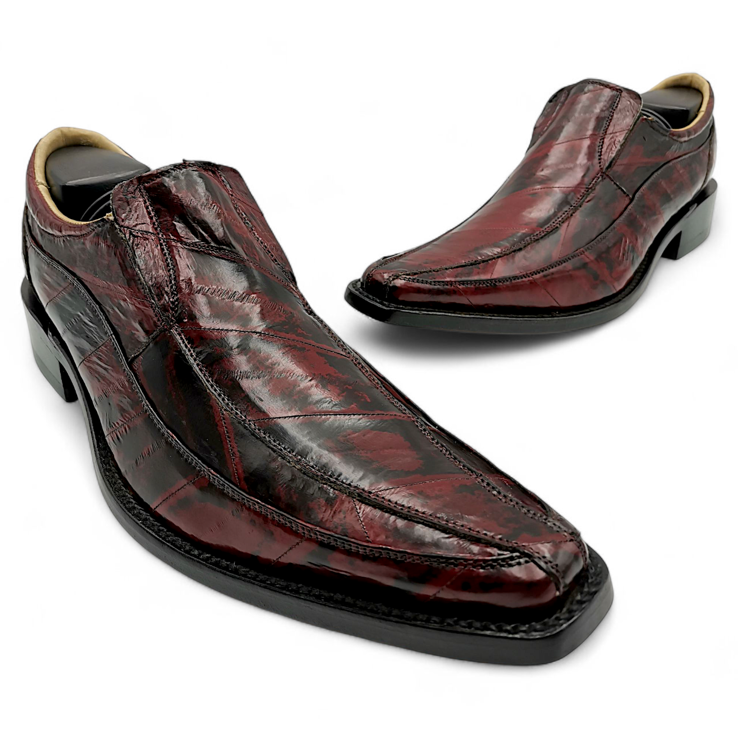 ZAPATO EN PIEL GENUINA DE ANGUILA PARA CABALLERO (M)