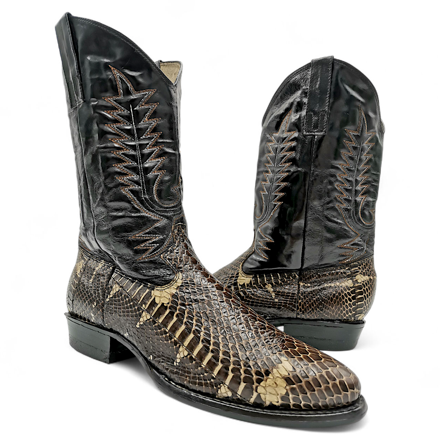 BOTA VAQUERA EN PIEL GENUINA DE COBRA PARA CABALLERO (MSN)