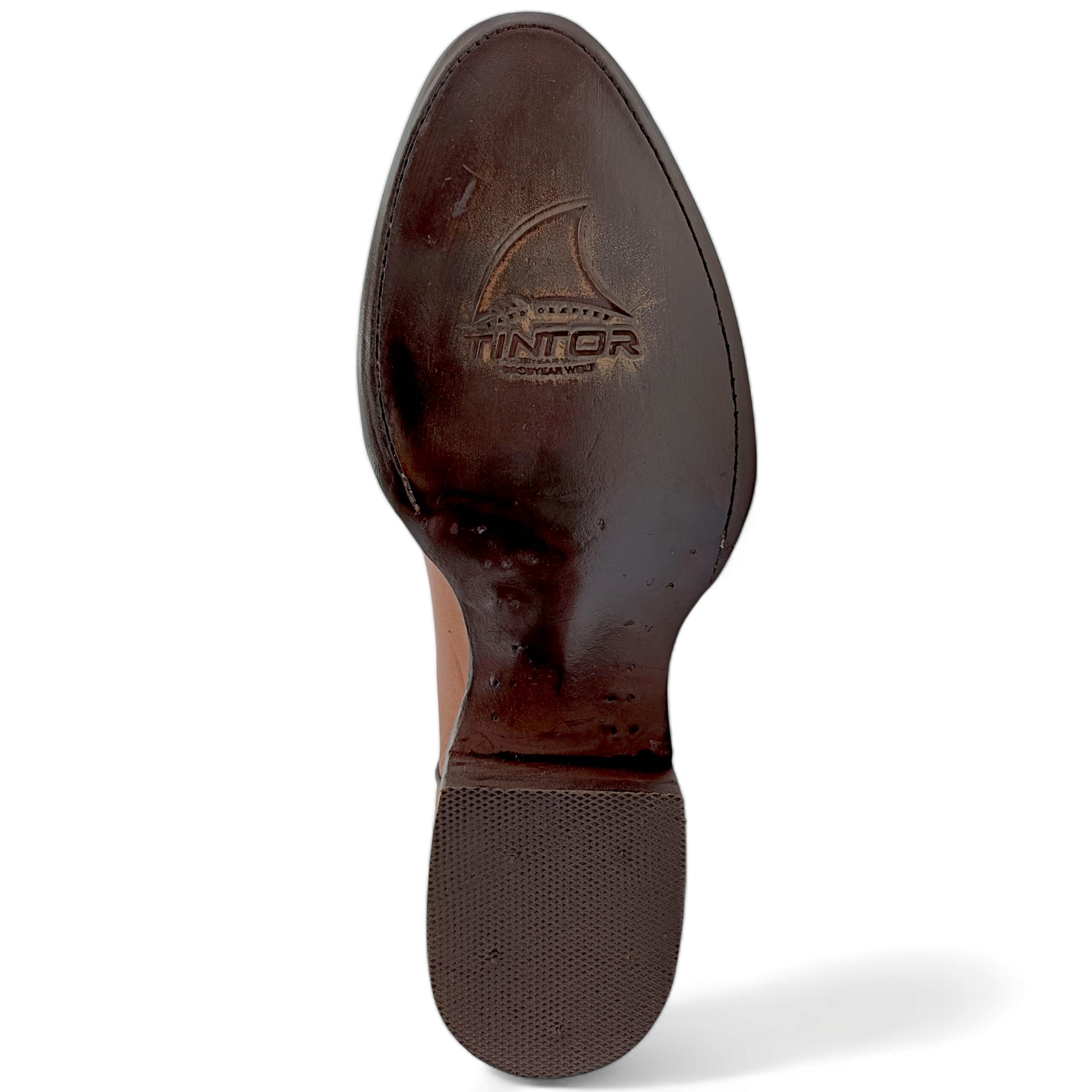 BOTA VAQUERA EN PIEL GENUINA DE AVESTRUZ PARA CABALLERO (M4)
