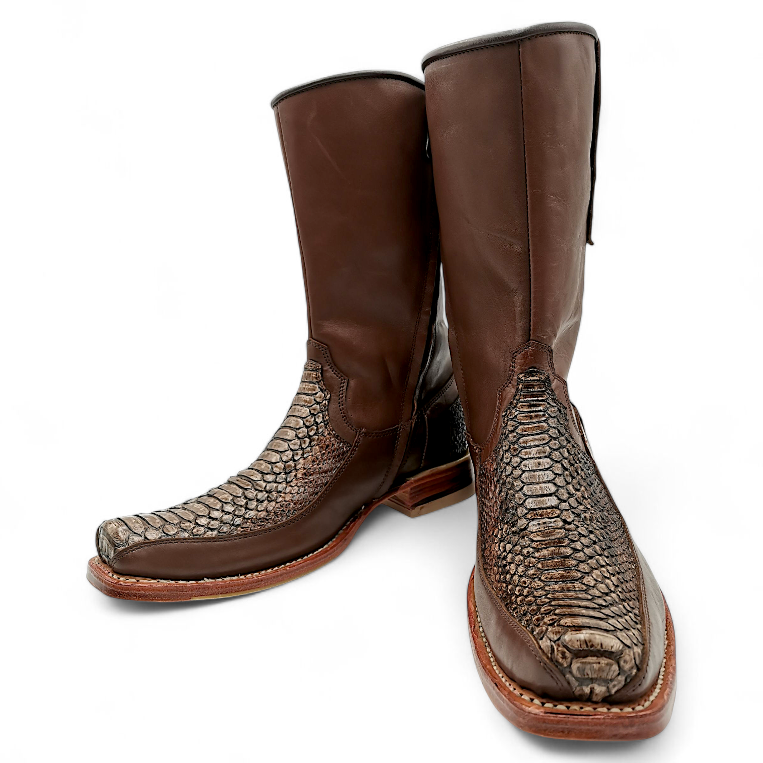 BOTA VAQUERA EN PIEL GENUINA DE PYTHON PARA CABALLERO (M)