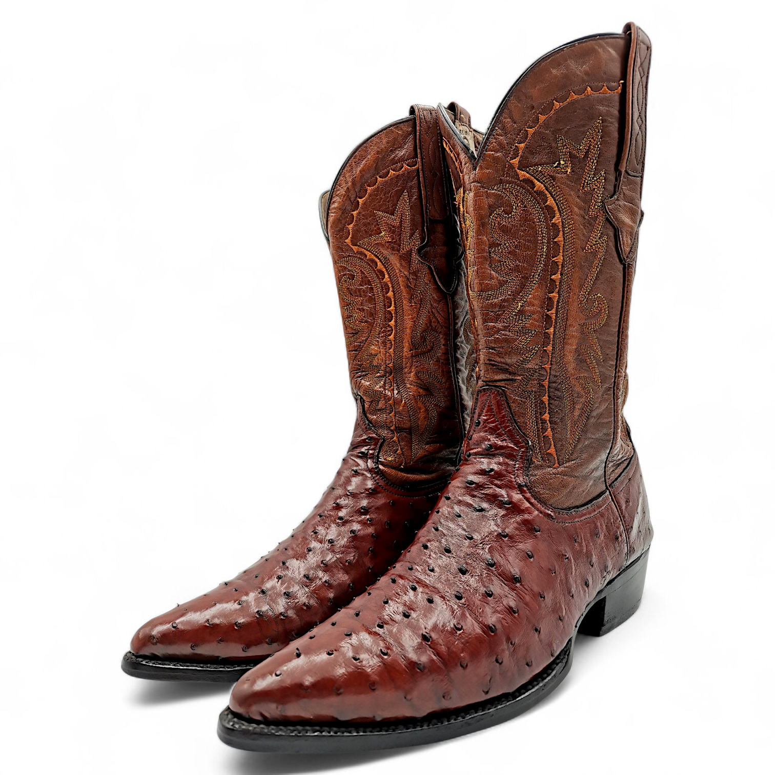 BOTA VAQUERA EN PIEL GENUINA DE AVESTRUZ PARA CABALLERO (MSN)