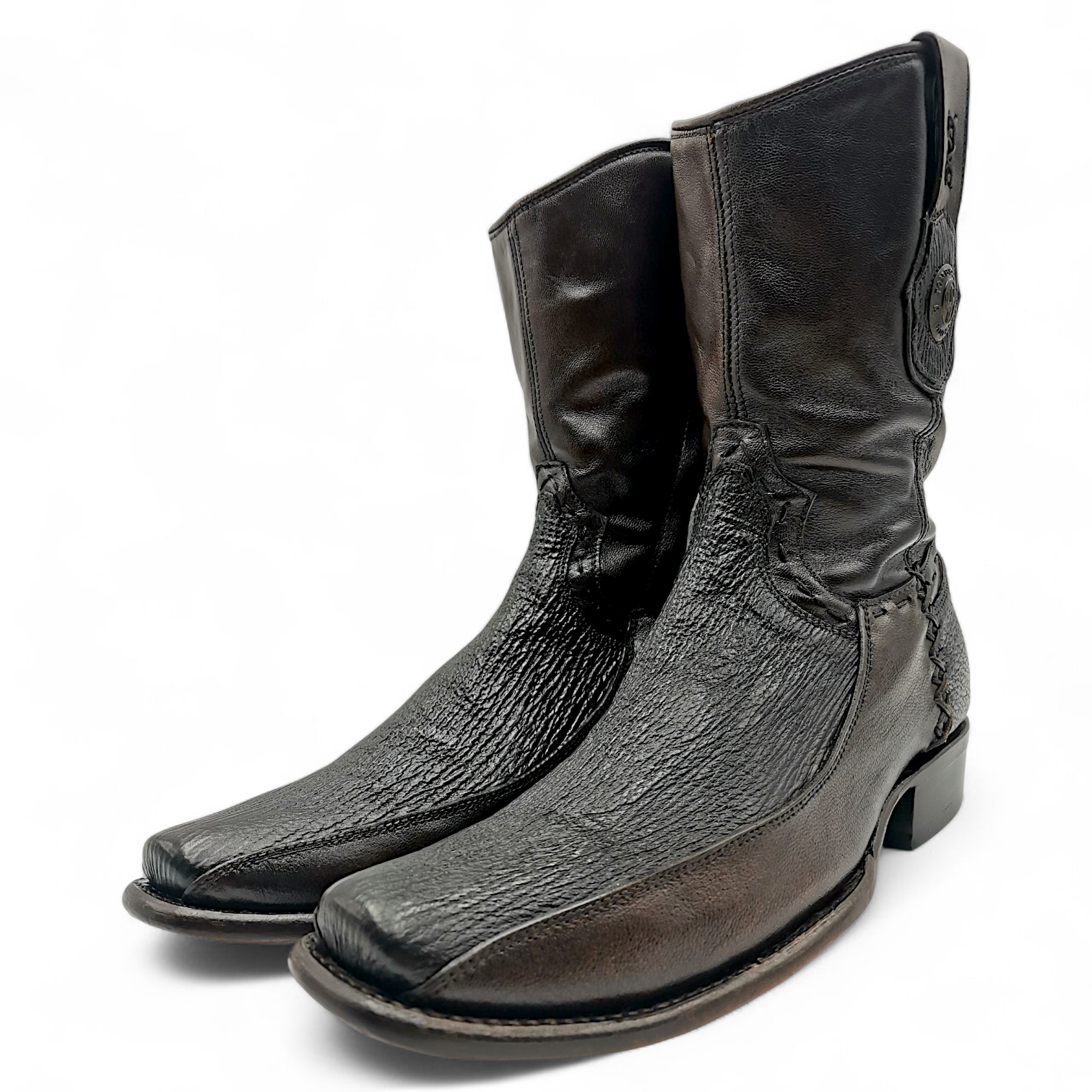 BOTA VAQUERA EN PIEL GENUINA DE TIBURÓN PARA CABALLERO (MSN)
