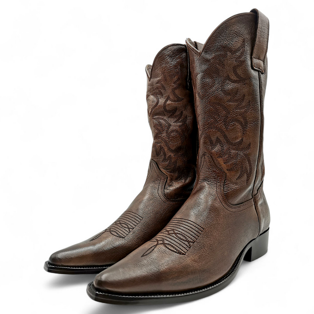 BOTA VAQUERA EN PIEL GENUINA DE VACA PARA CABALLERO (M)