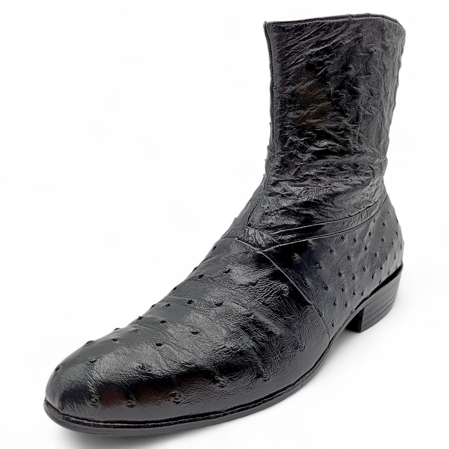 BOTA VAQUERA EN PIEL GENUINA DE AVESTRUZ PARA CABALLERO (MSN)