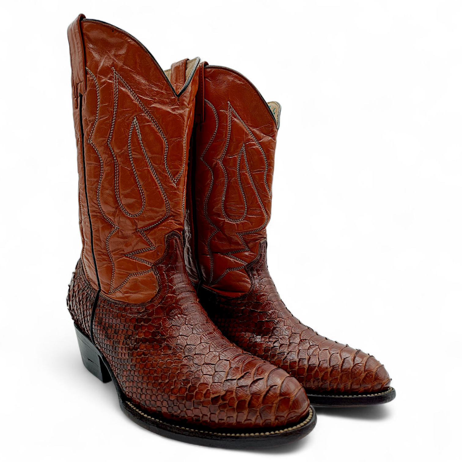 BOTA VAQUERA EN PIEL GENUINA DE PYTHON PARA CABALLERO (MSN)