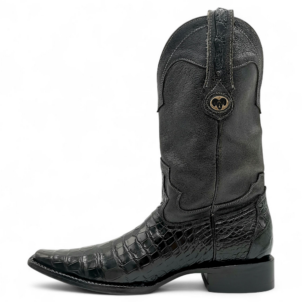 BOTA VAQUERA EN PIEL GENUINA DE COCODRILO PARA CABALLERO (MSN)
