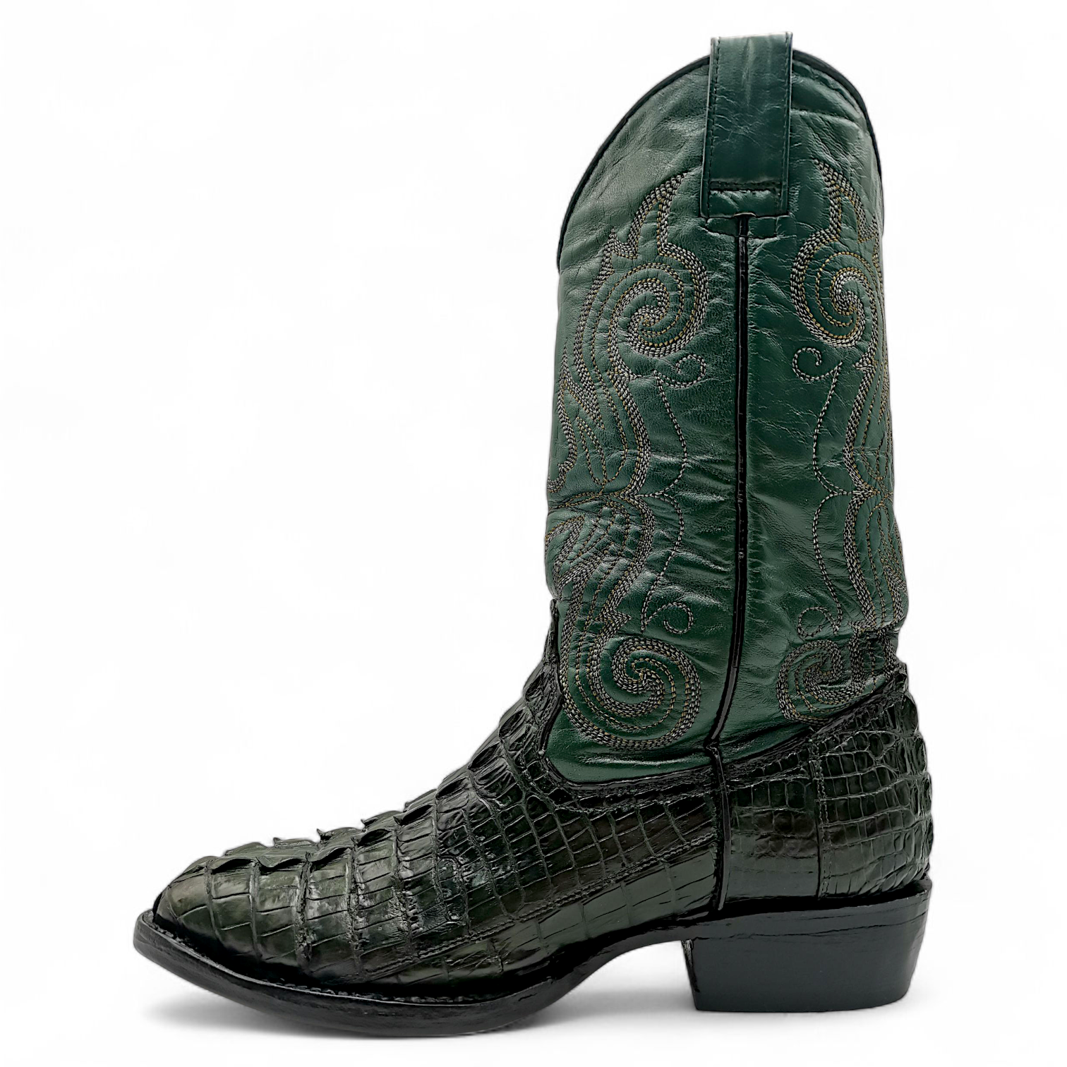 BOTA VAQUERA EN PIEL GENUINA DE COCODRILO PARA CABALLERO (MSN)