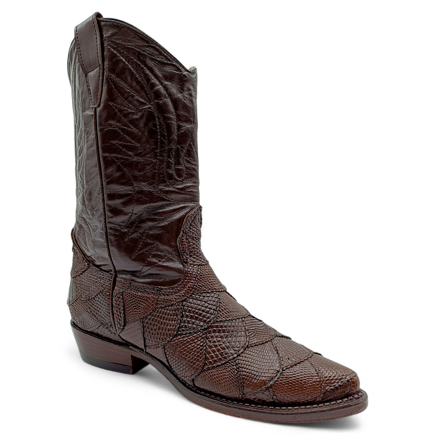 BOTA VAQUERA EN PIEL GENUINA DE LIZARD PARA CABALLERO (MSN)