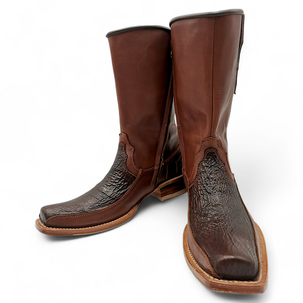 BOTA VAQUERA EN PIEL GENUINA DE TIBURÓN PARA CABALLERO (M)