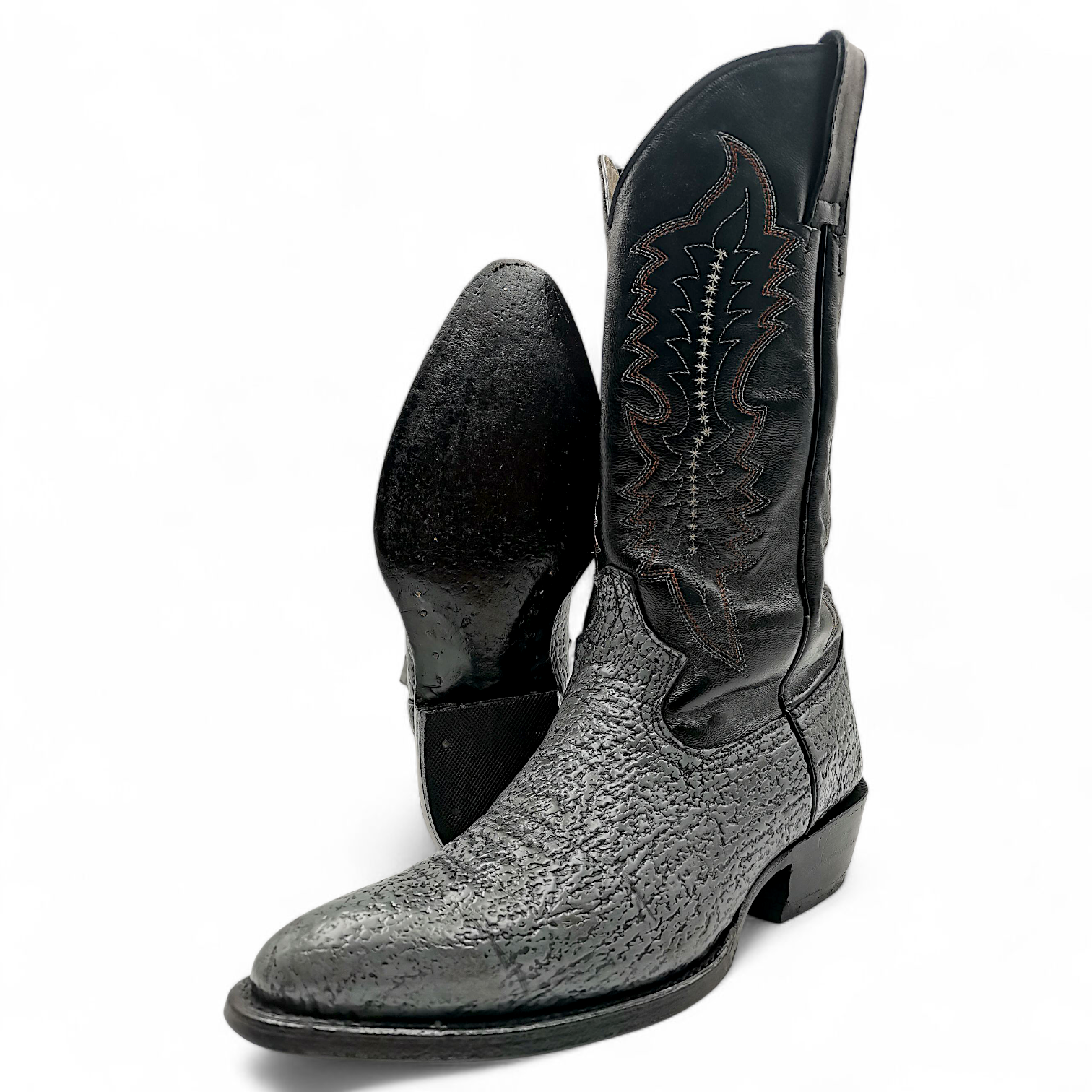 BOTA VAQUERA EN PIEL GENUINA DE TIBURÓN PARA CABALLERO (MSN)