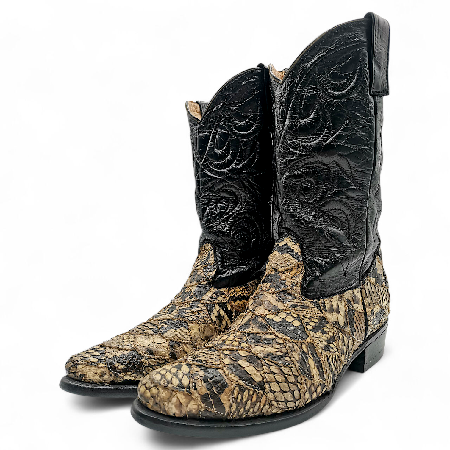 BOTA VAQUERA EN PIEL GENUINA DE PYTHON PARA CABALLERO (MSN)