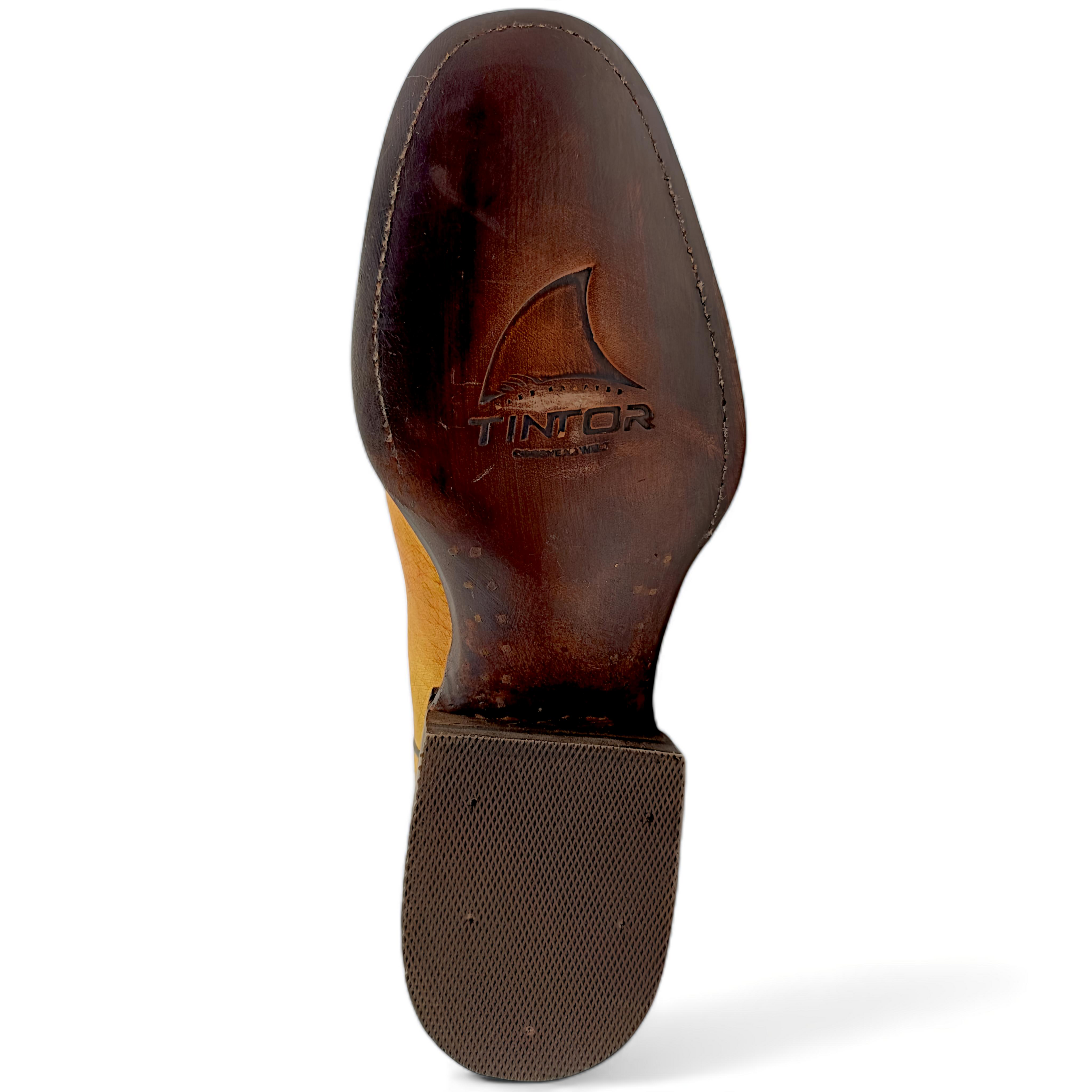 BOTA VAQUERA EN PIEL GENUINA DE AVESTRUZ PARA CABALLERO (M30)