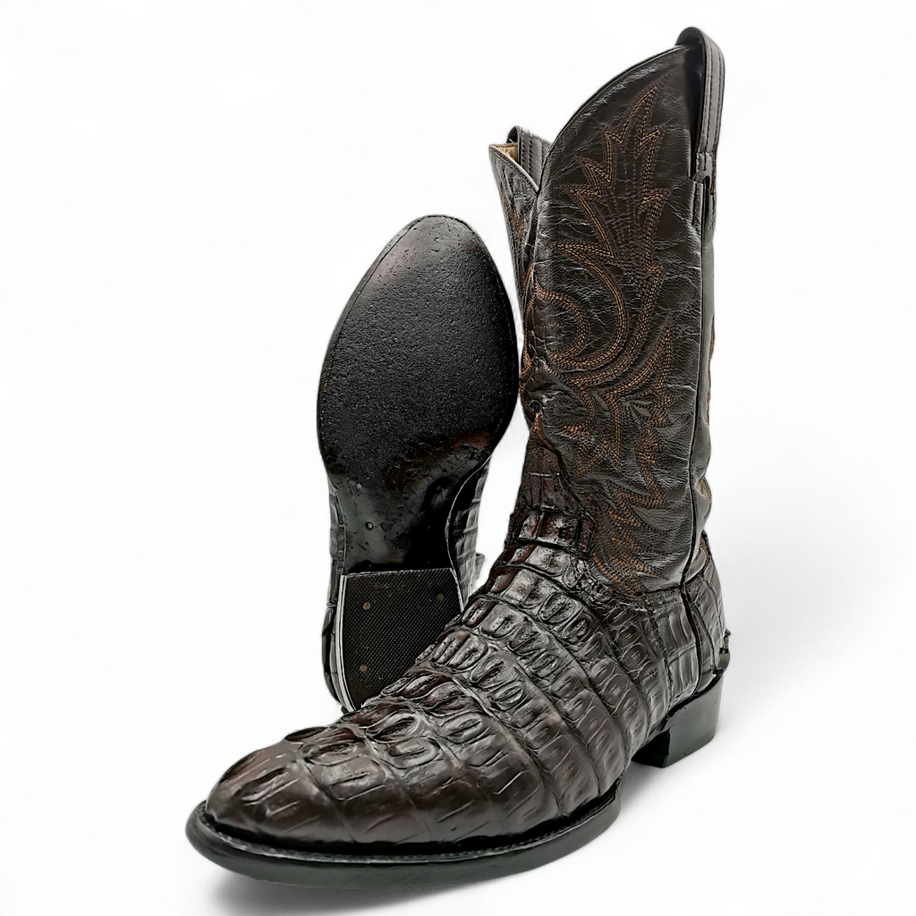 BOTA VAQUERA EN PIEL GENUINA DE COCODRILO PARA CABALLERO (MSN)