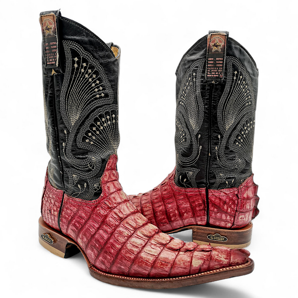 BOTA VAQUERA EN PIEL GENUINA DE COCODRILO PARA CABALLERO (MSN)