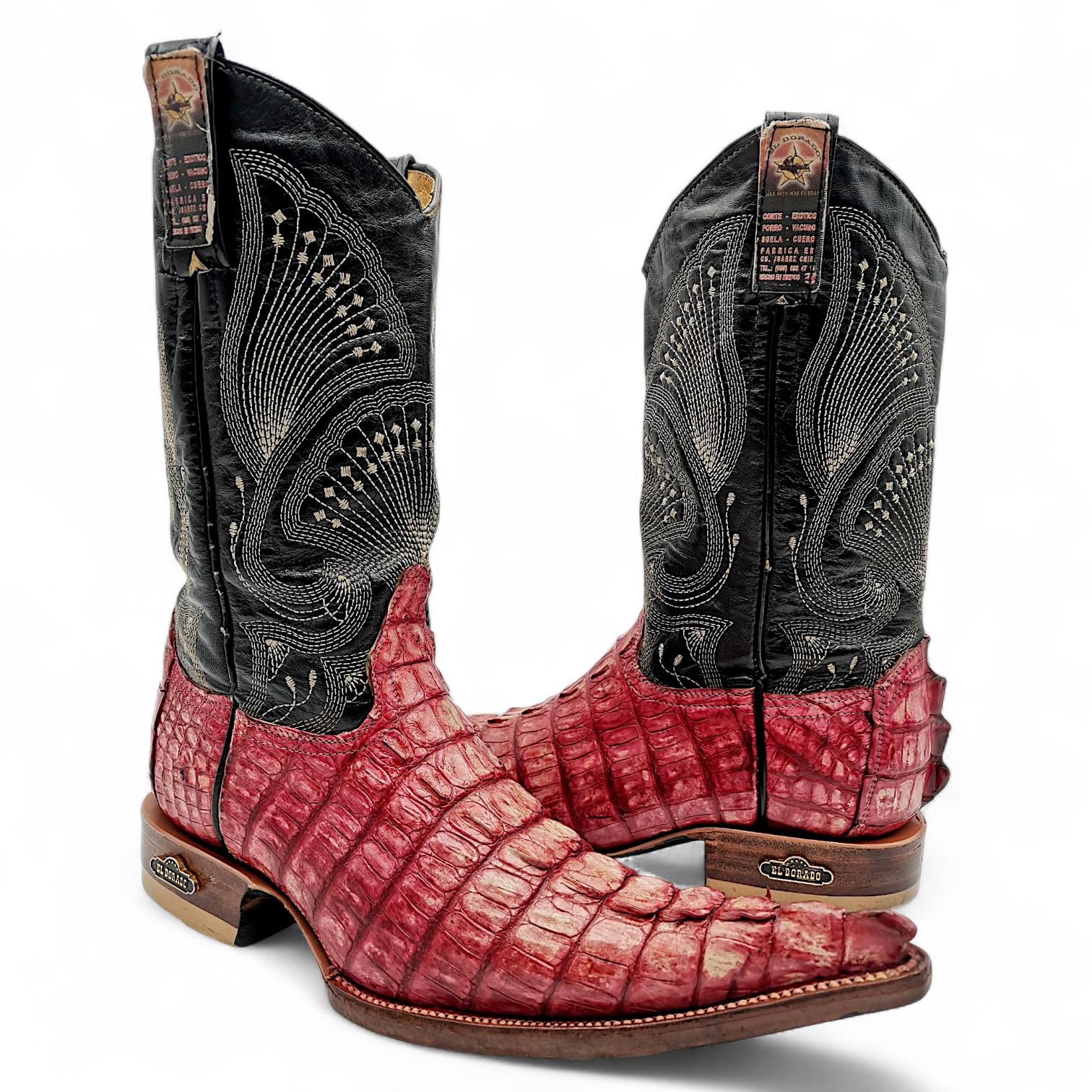 BOTA VAQUERA EN PIEL GENUINA DE COCODRILO PARA CABALLERO (MSN)