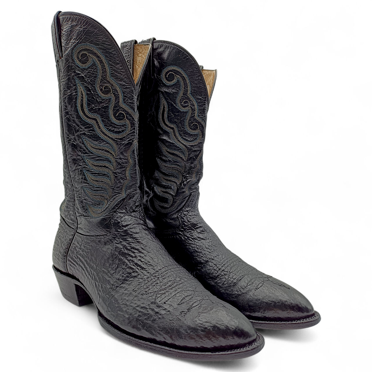 BOTA VAQUERA EN PIEL GENUINA DE TIBURÓN PARA CABALLERO (MSN)