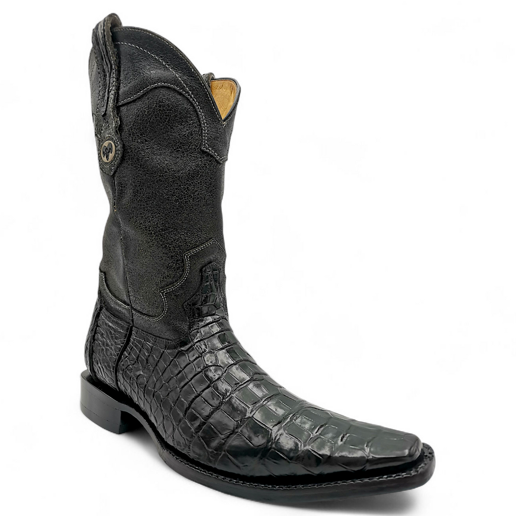BOTA VAQUERA EN PIEL GENUINA DE COCODRILO PARA CABALLERO (MSN)