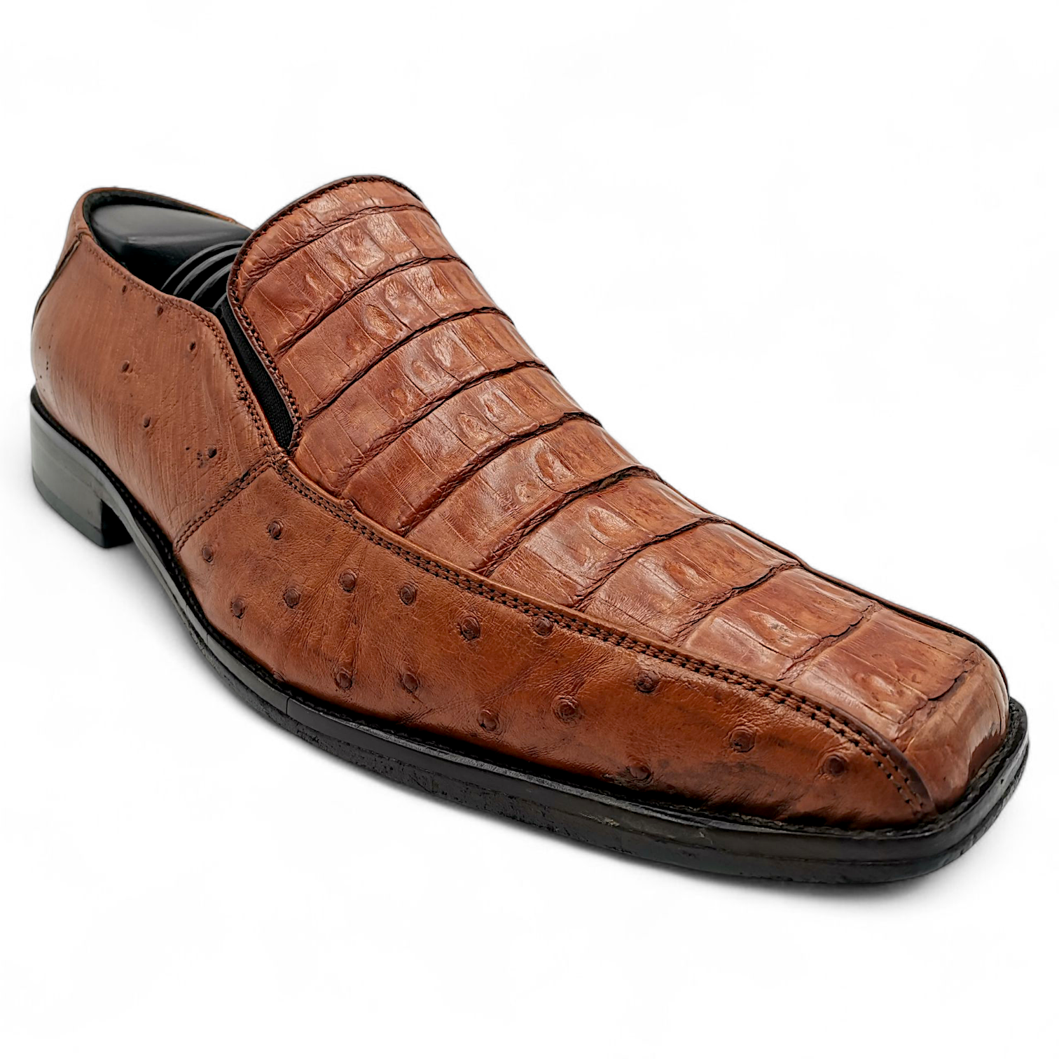 ZAPATO EN PIEL GENUINA DE COCODRILO PARA CABALLERO (MSN)
