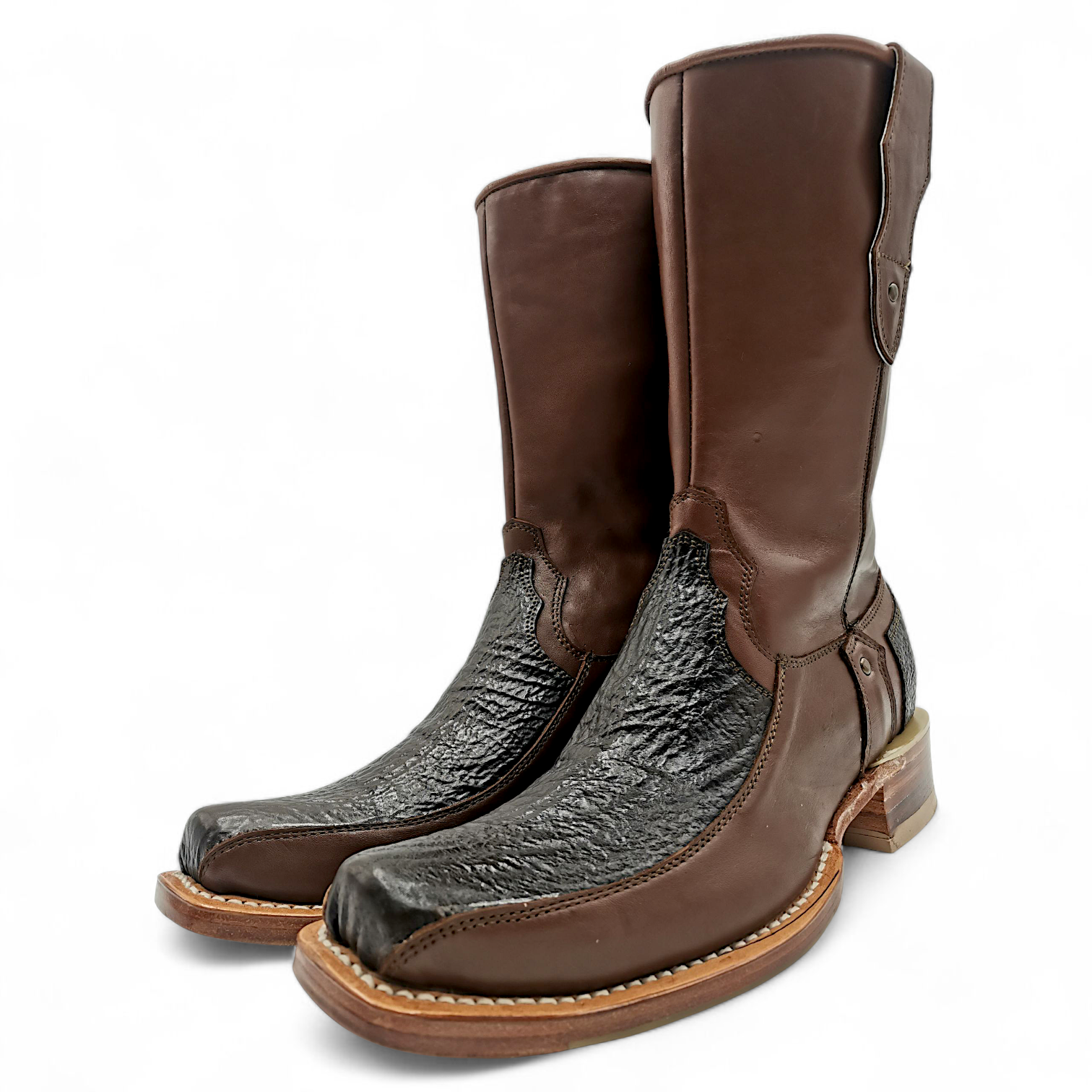BOTA VAQUERA EN PIEL GENUINA DE TIBURÓN PARA CABALLERO (M)