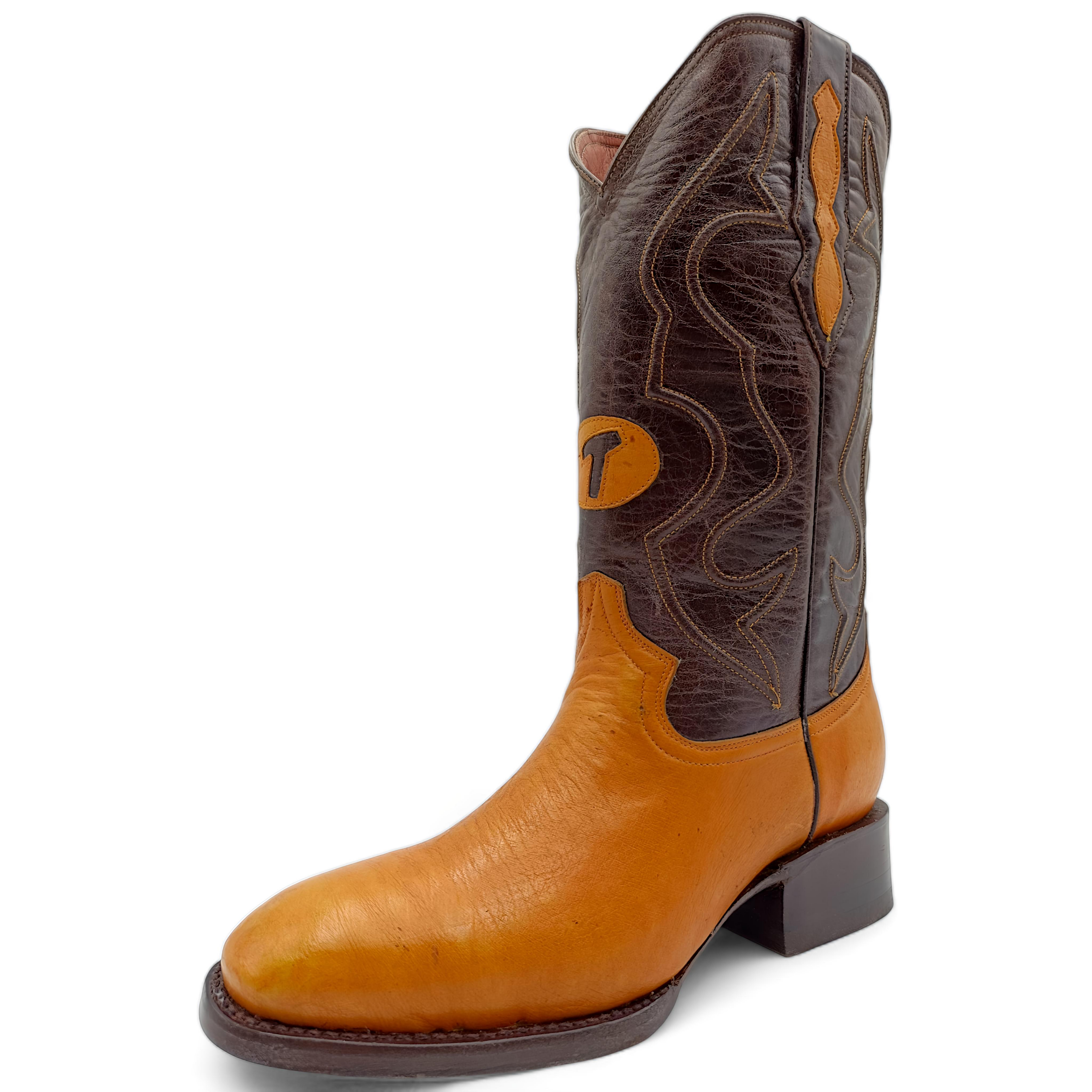 BOTA VAQUERA EN PIEL GENUINA DE AVESTRUZ PARA CABALLERO (M21)