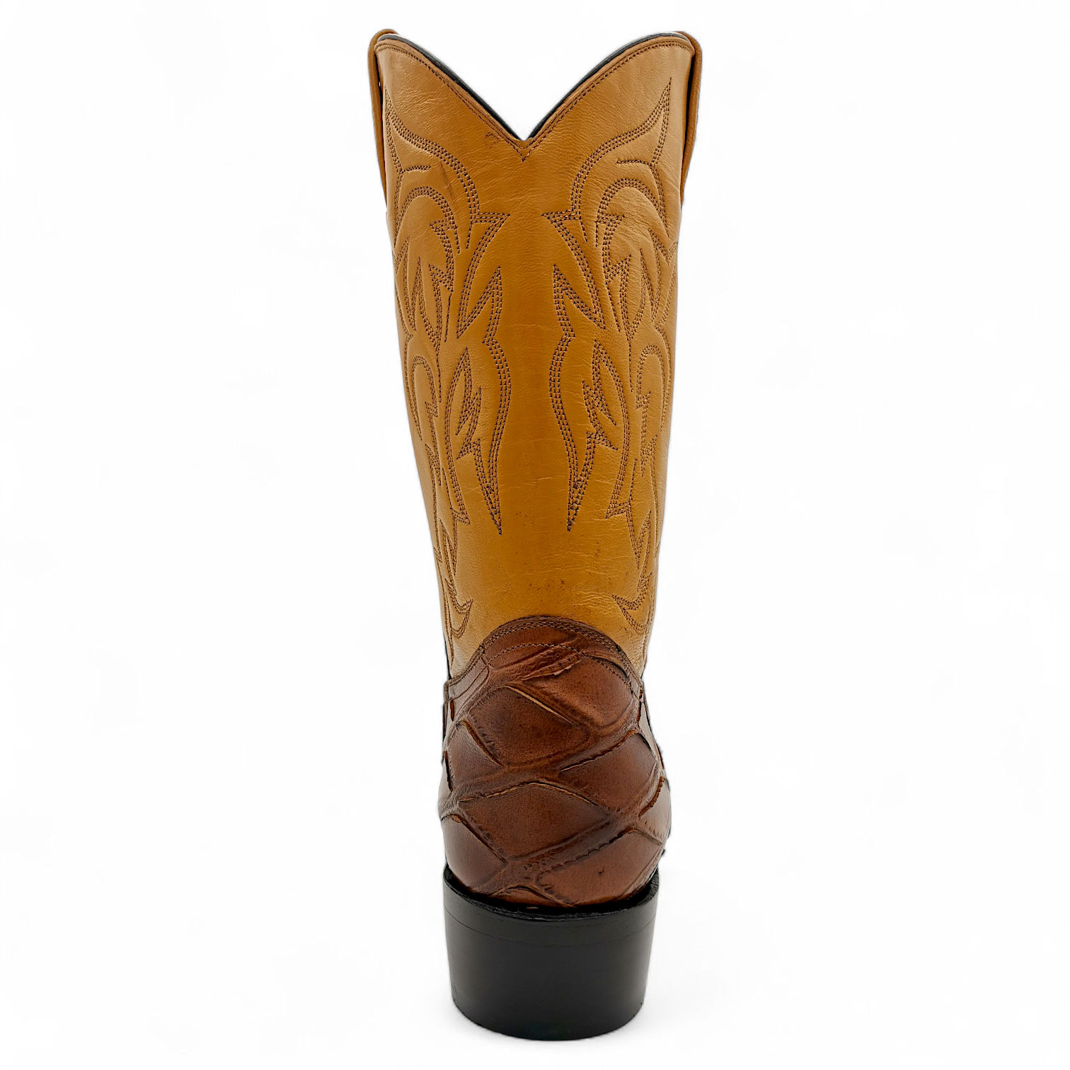 BOTA VAQUERA EN PIEL IMITACIÓN DE OSO HORMIGUERO PARA CABALLERO (M)