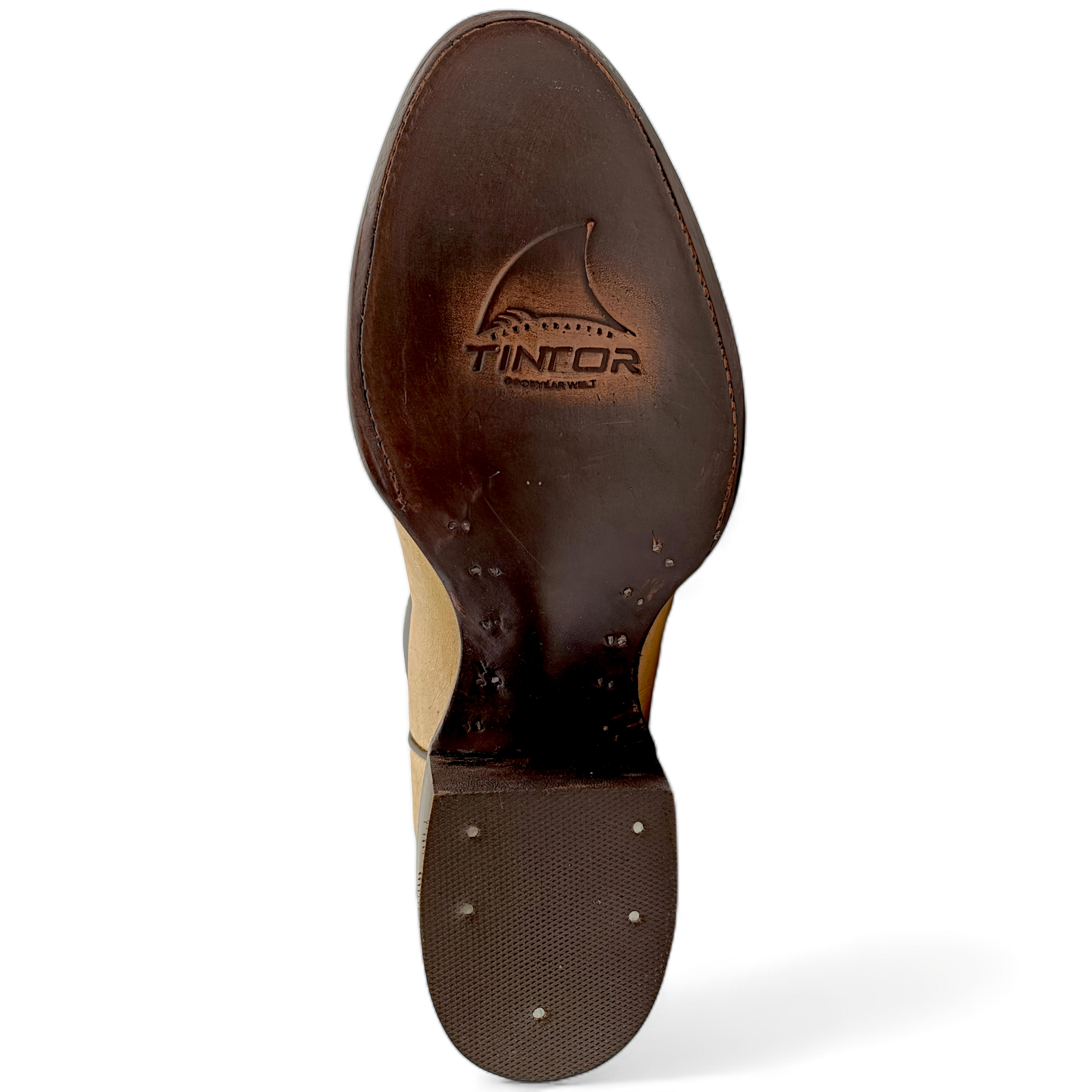 BOTA VAQUERA EN PIEL GENUINA DE AVESTRUZ PARA CABALLERO (M6)