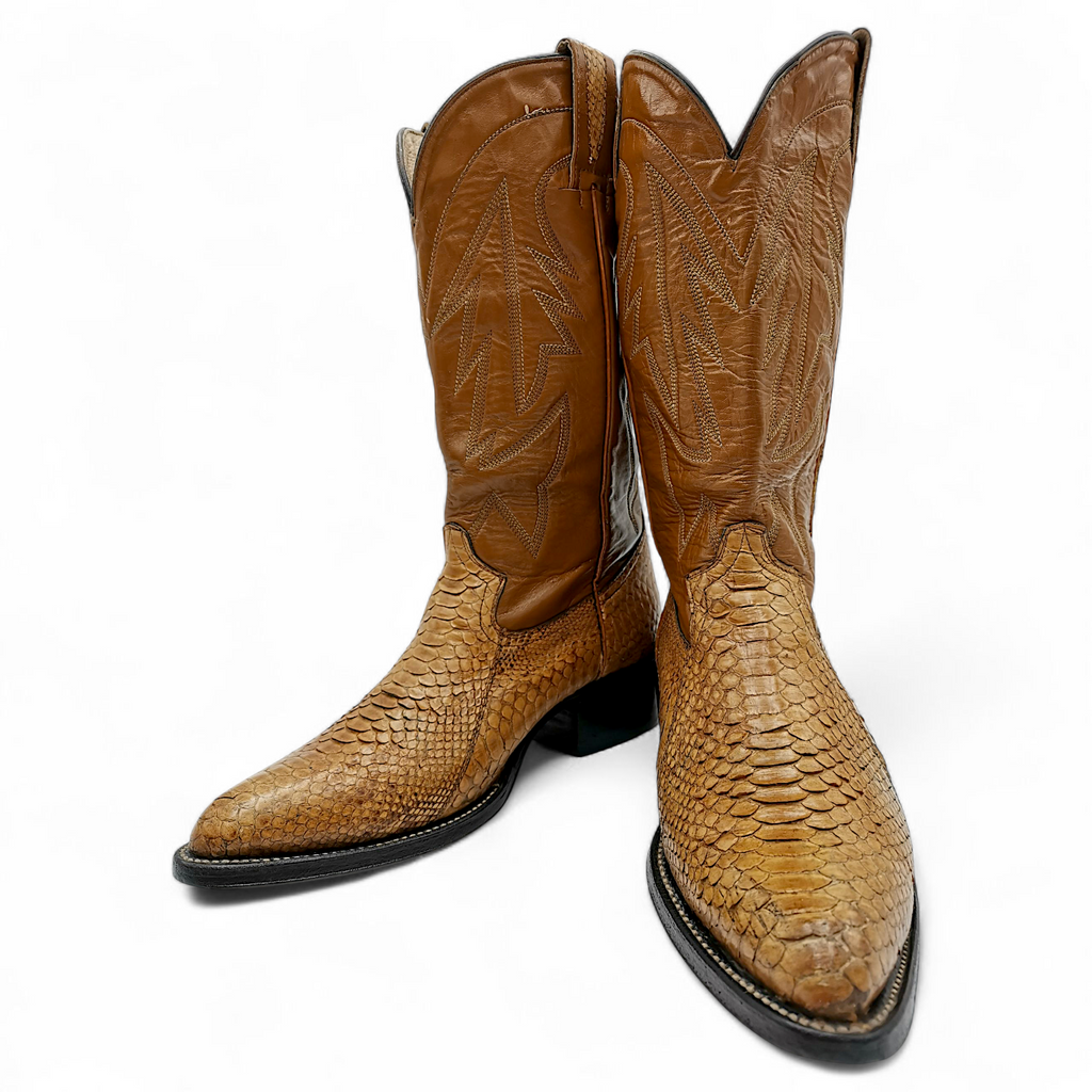 BOTA VAQUERA EN PIEL GENUINA DE PYTHON PARA CABALLERO (MSN)
