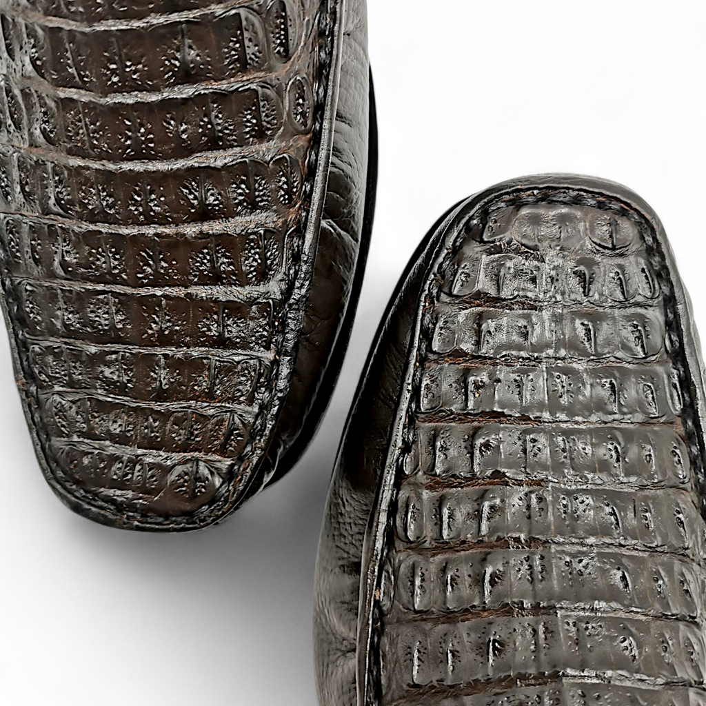 ZAPATO EN PIEL GENUINA DE COCODRILO PARA CABALLERO (MSN)
