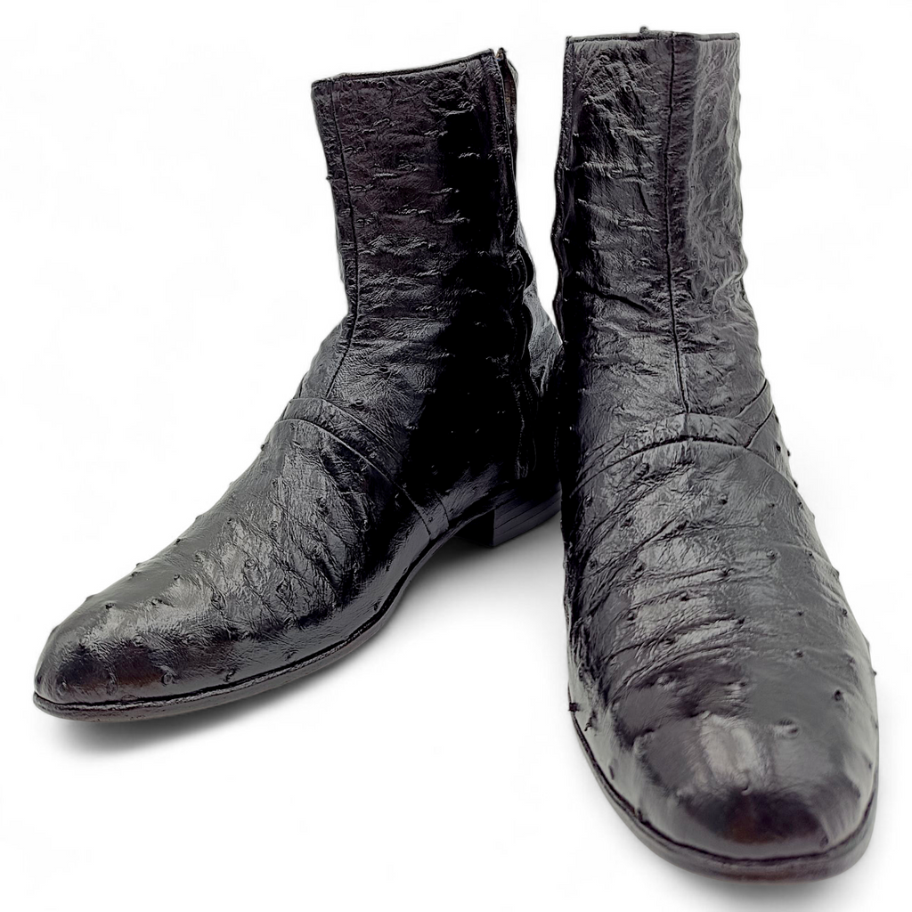 BOTA VAQUERA EN PIEL GENUINA DE AVESTRUZ PARA CABALLERO (MSN)