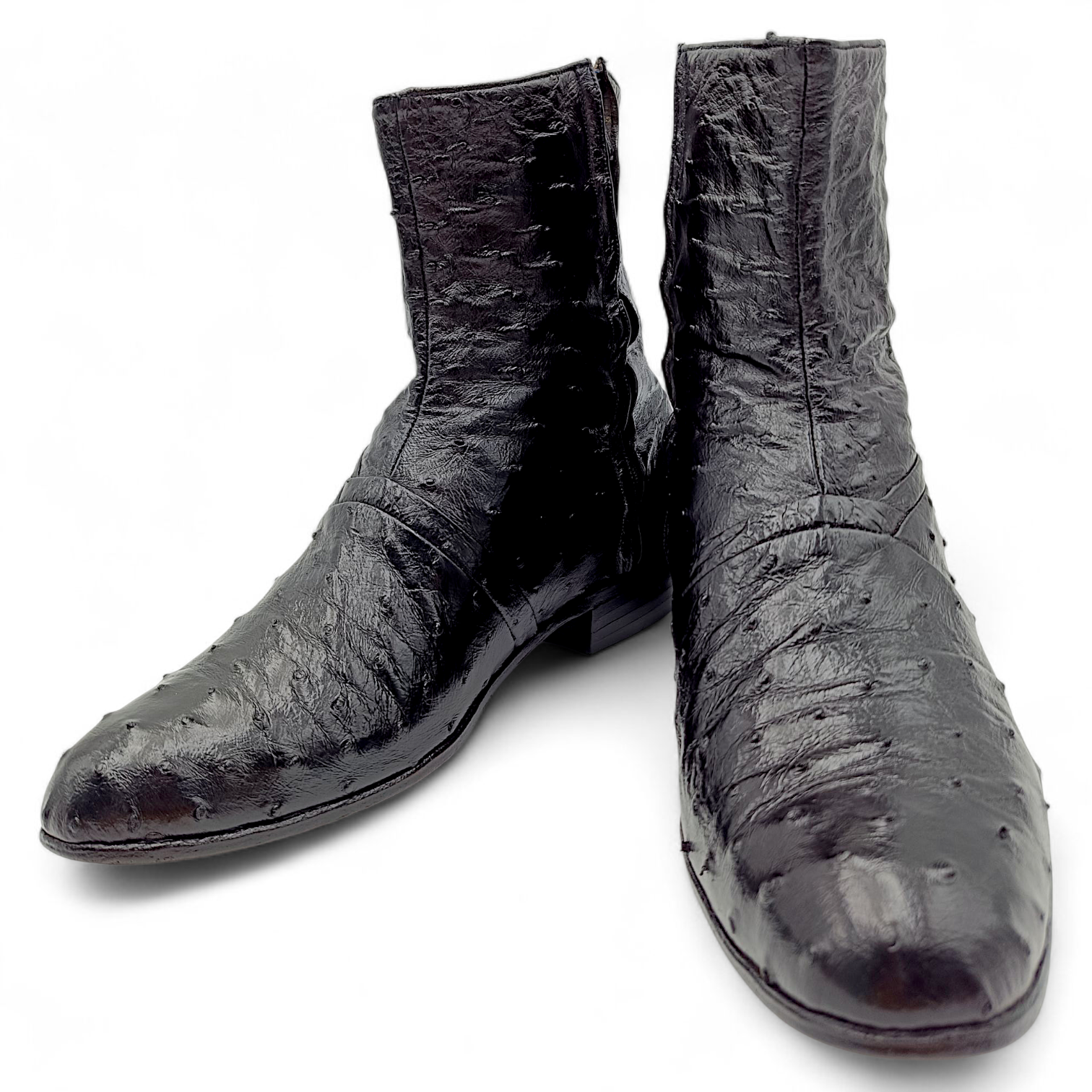 BOTA VAQUERA EN PIEL GENUINA DE AVESTRUZ PARA CABALLERO (MSN)