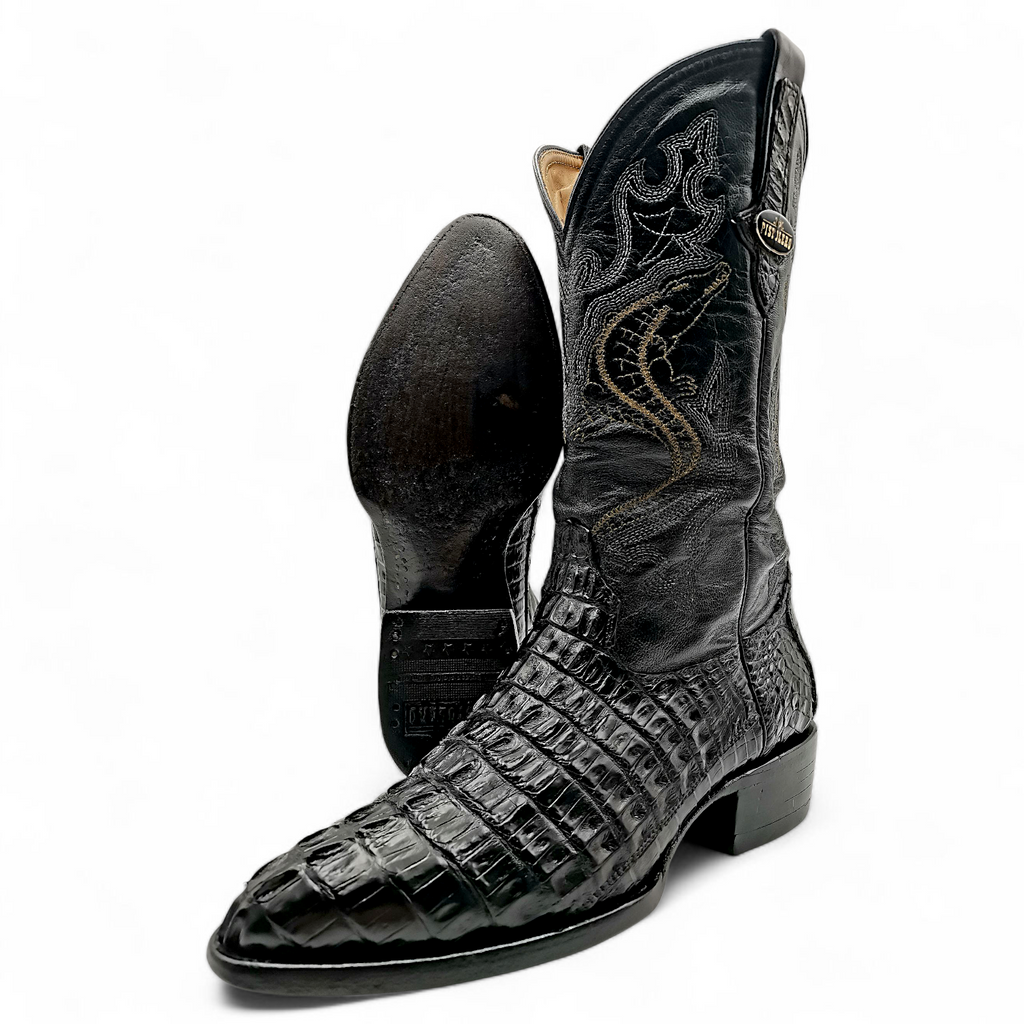 BOTA VAQUERA EN PIEL GENUINA DE COCODRILO PARA CABALLERO (MSN)