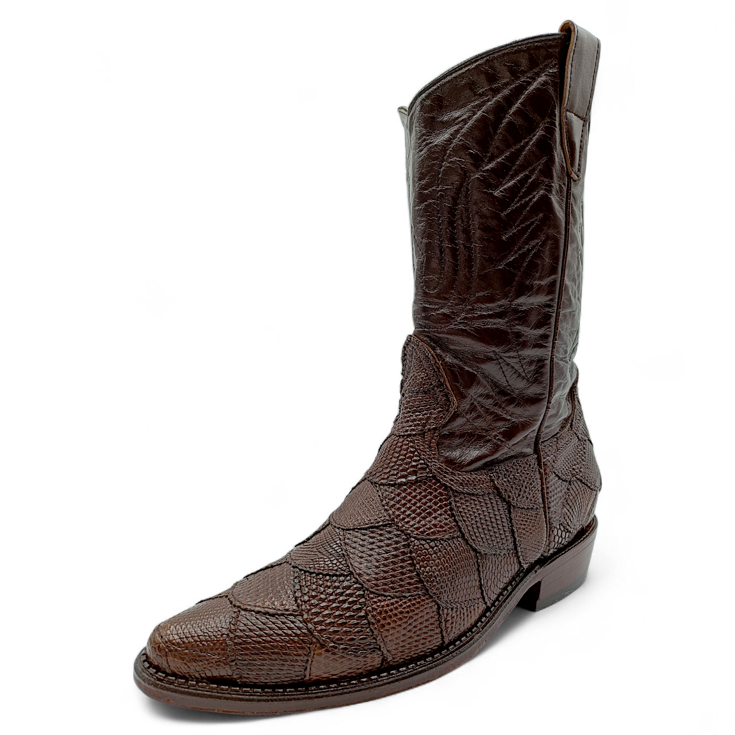 BOTA VAQUERA EN PIEL GENUINA DE LIZARD PARA CABALLERO (MSN)