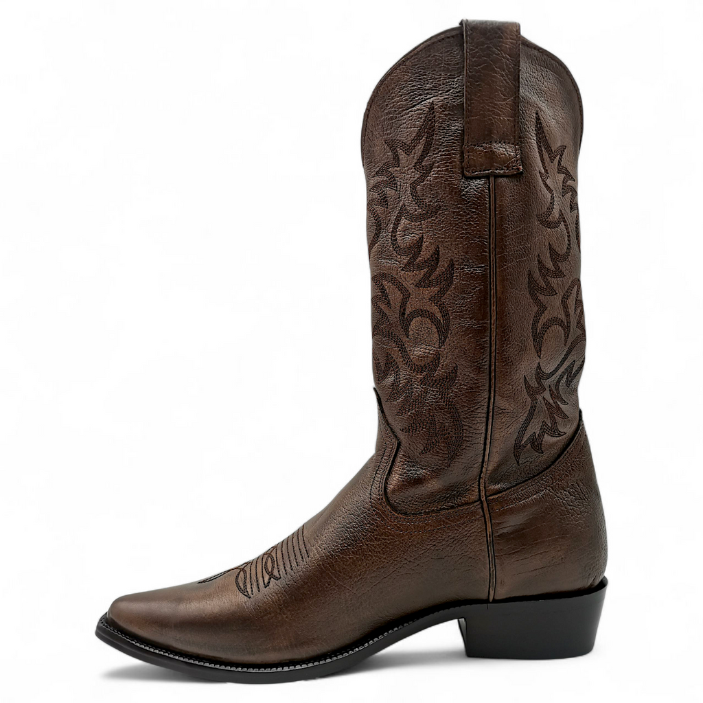 BOTA VAQUERA EN PIEL GENUINA DE VACA PARA CABALLERO (M)