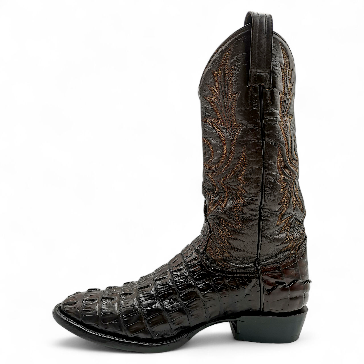 BOTA VAQUERA EN PIEL GENUINA DE COCODRILO PARA CABALLERO (MSN)