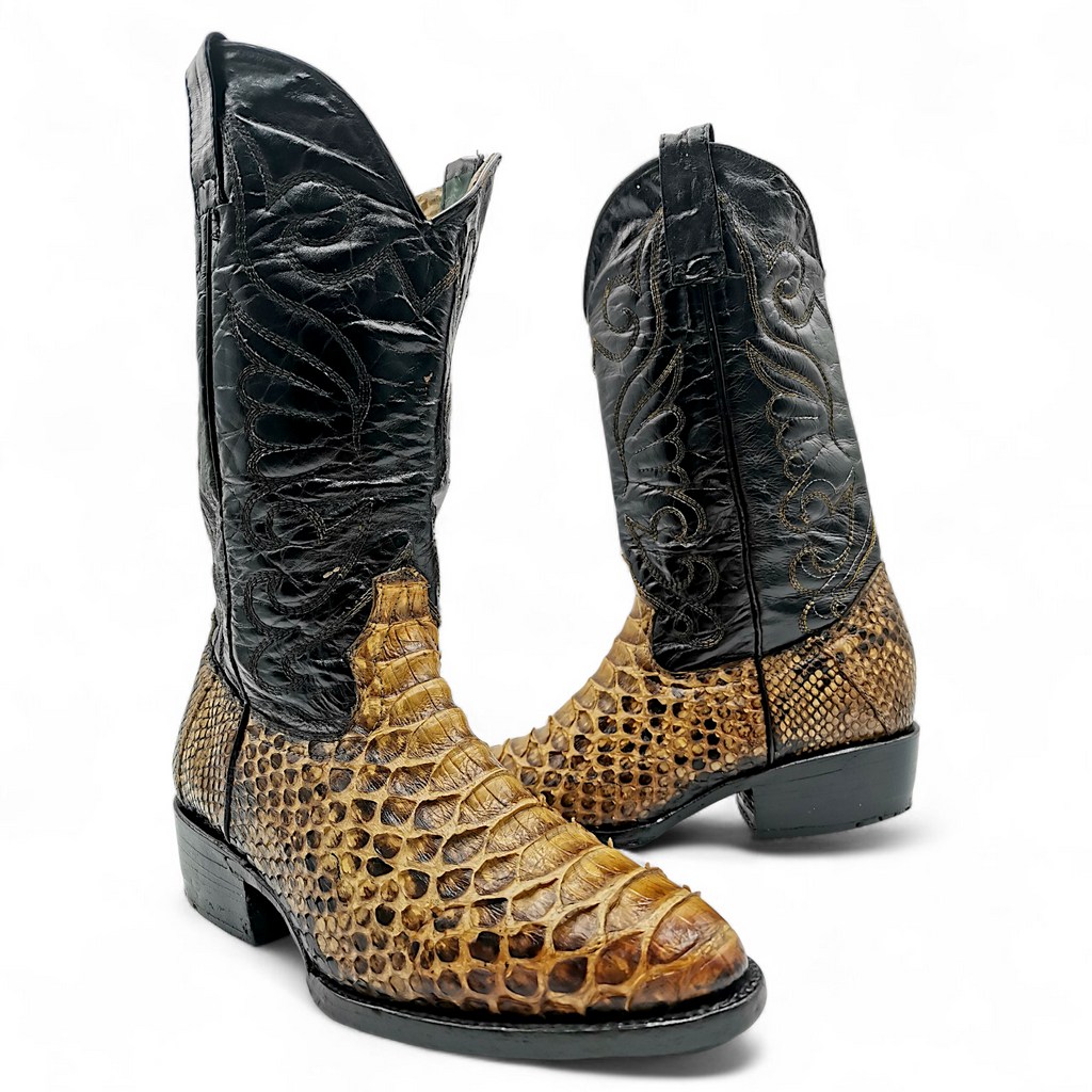 BOTA VAQUERA EN PIEL GENUINA DE PYTHON PARA CABALLERO (MSN)