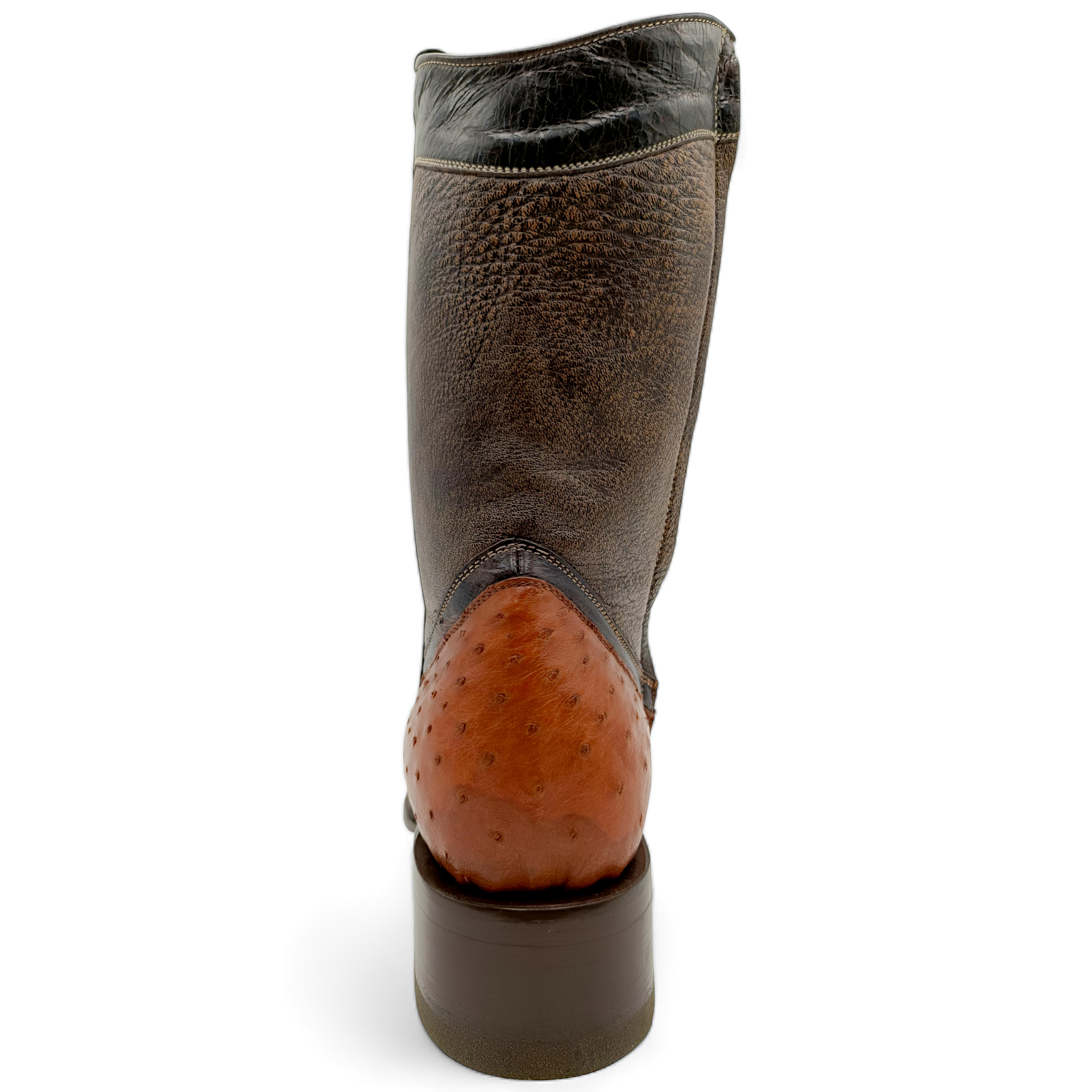 BOTA VAQUERA EN PIEL GENUINA DE AVESTRUZ PARA CABALLERO (M3)